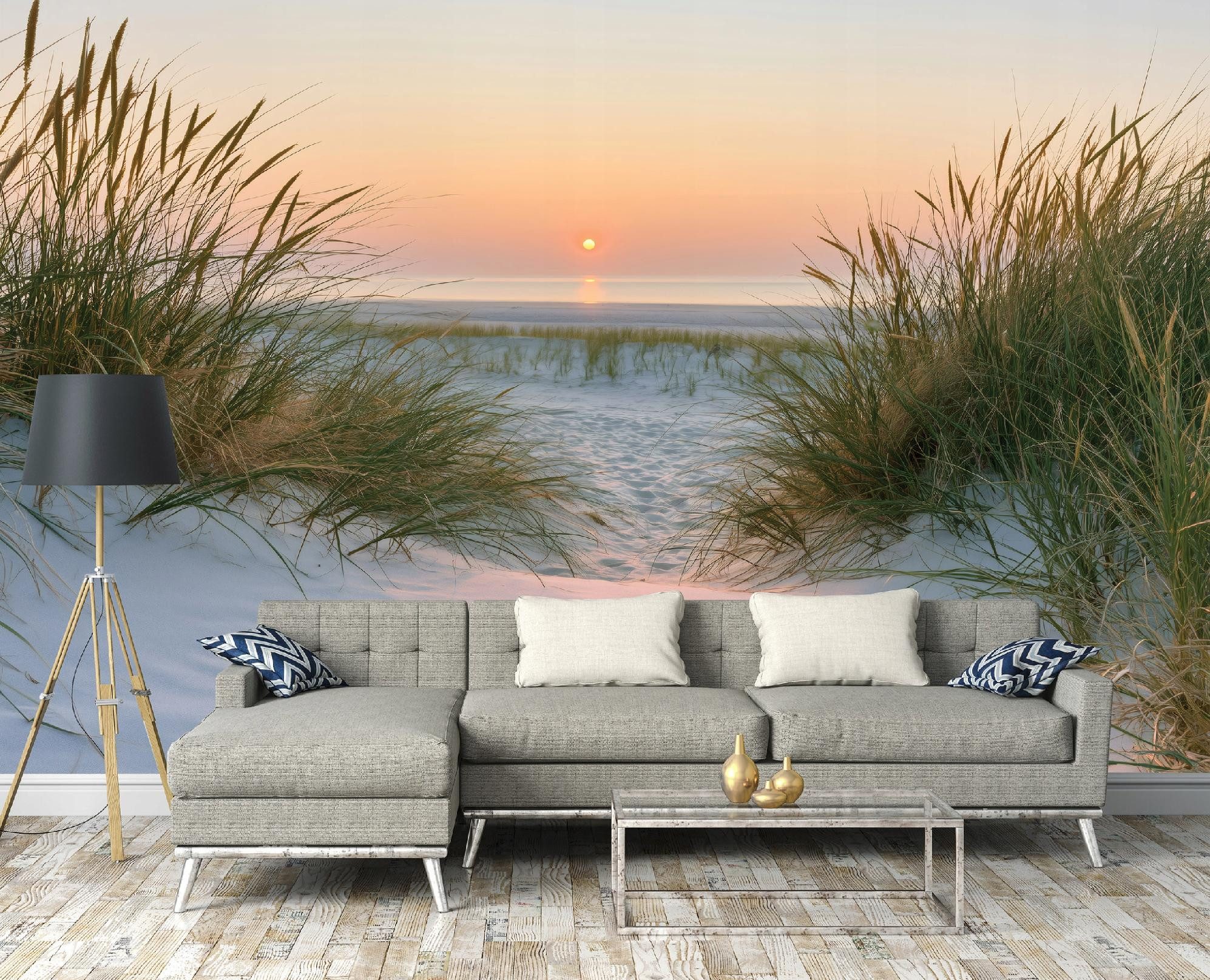 Wallarena Fototapete Strand lichtecht reißfest Wohnzimmer Schlafzimmer 250x175 cm, glatt, 150 x 105 cm