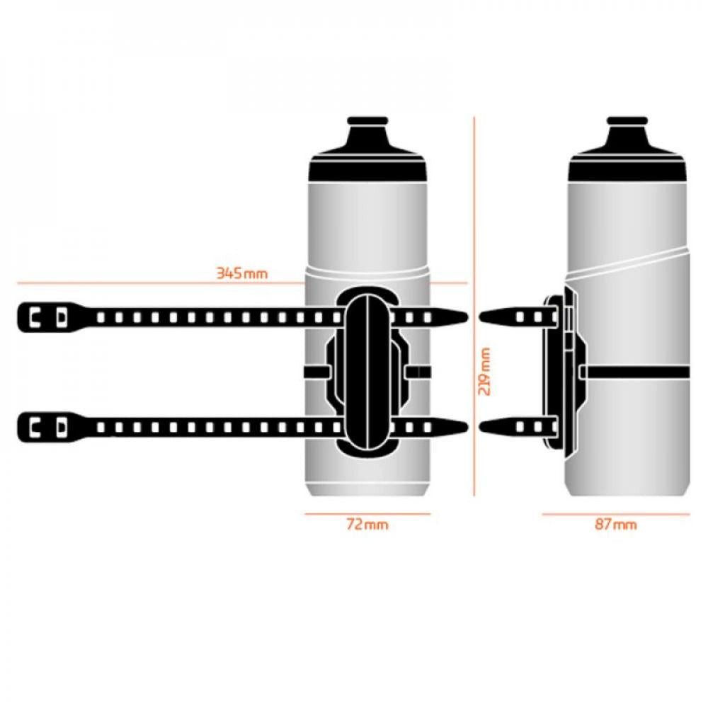 Fidlock Trinkflasche Fidlock Twist Bottle 600 ml + Uni Base Smoke Trinkflasche