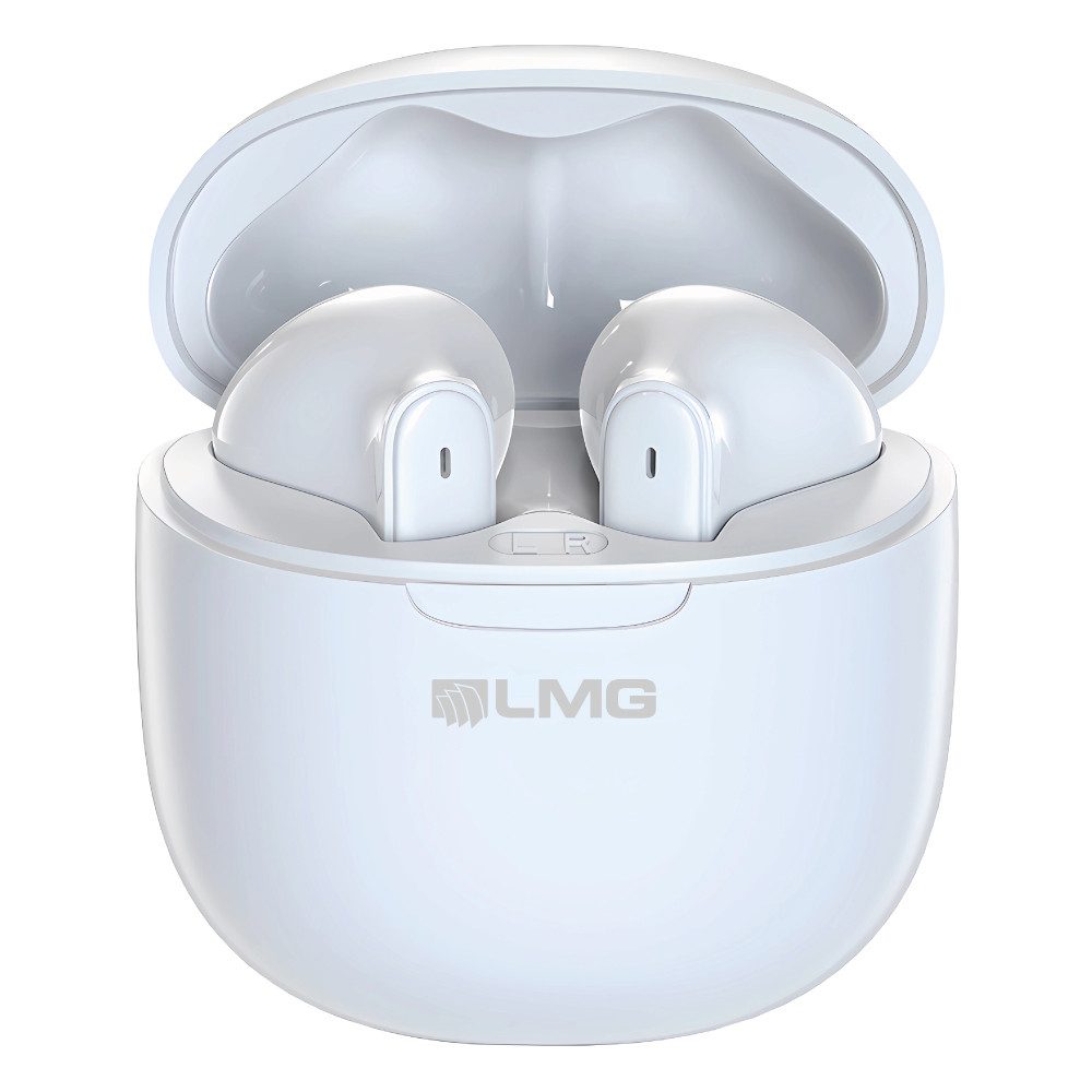 LMG Germany T68 In-Ear Kopfhörer, Bluetooth V5.4, ENC, mit Ladecase Bluetooth-Kopfhörer (IOS, Android, HSP, HFP, A2DP, AVRCP, Bluetooth 5.4, ENC, Touch Control, 6 h Musik, 4 Mikrofone, Ladeetui)