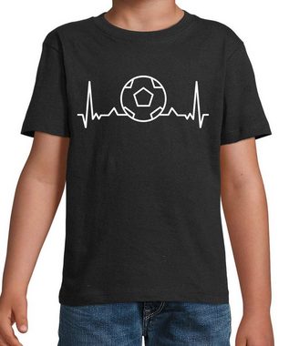 Youth Designz T-Shirt Heartbeat Fußball Kinder Shirt für Jungen und Mädchen mit trendigem Frontprint