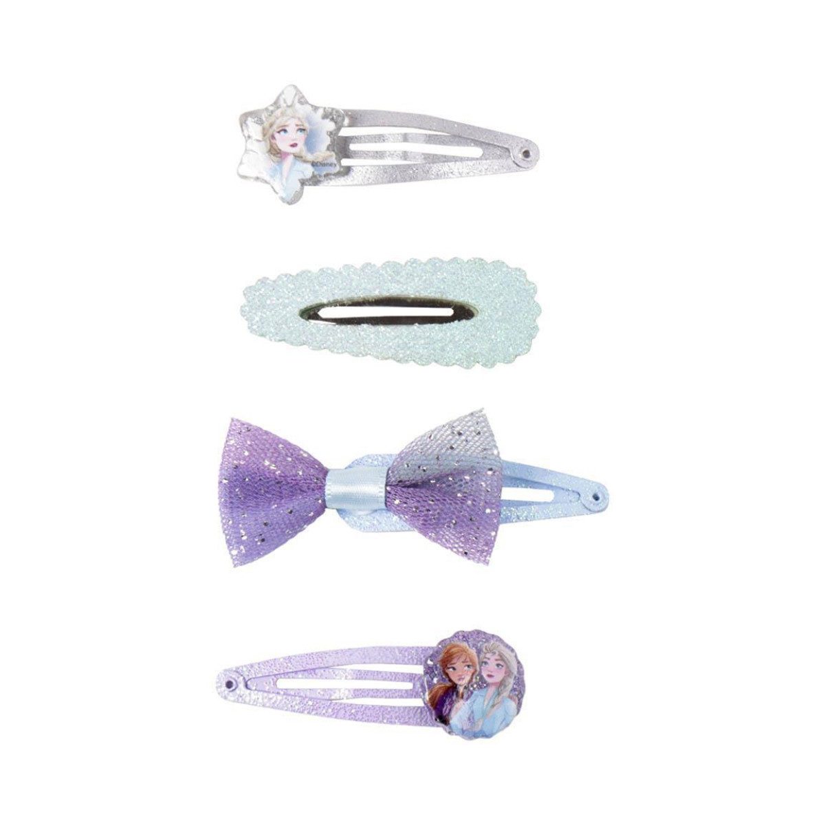 Cerda Haarspange Disney Frozen Haarspangen Set 4-teilig Kinder Haarschmuck Eiskönigin, 4-tlg.