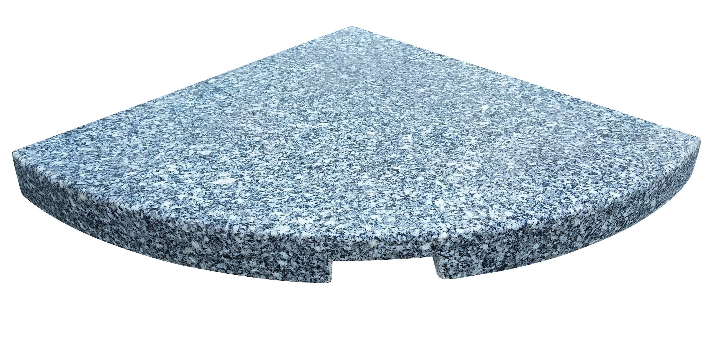 Gardissimo Schirmständer-Platte Granit Beschwerer Platten New Stout 4 x 21 kg Sonnenschirm Ampelschirm, Ampelschirme, Sonnenschirme, Kreußfußständer, (Spar-Set, 4-tlg., 4 Platten), 4 Stück / wetterfest / langlebig