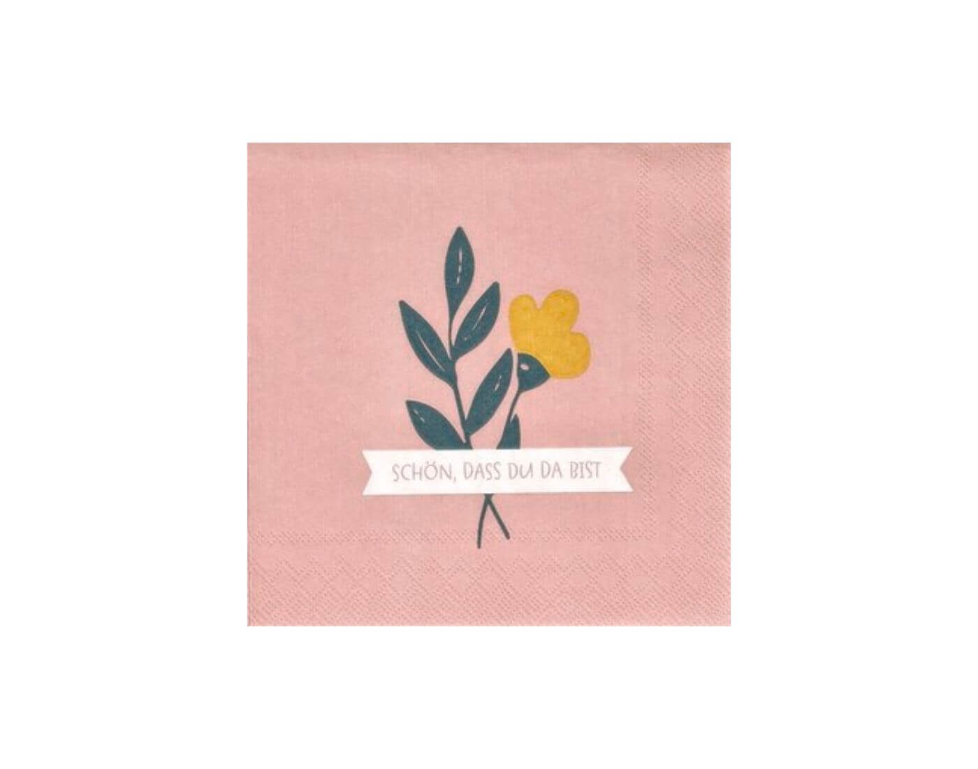 Räder Design Papierserviette Cocktailserviette Schön,dass du da bist