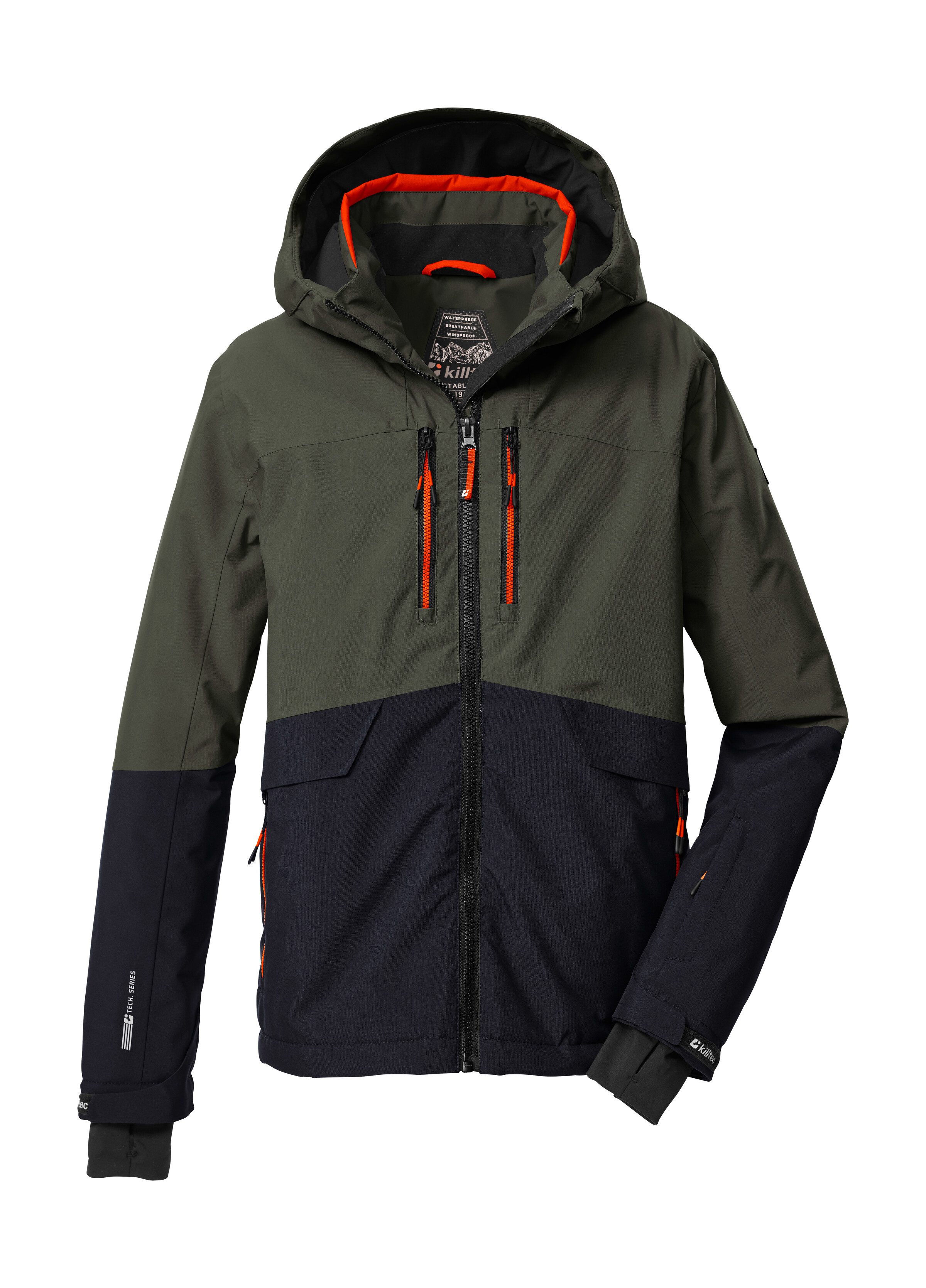 Killtec Skijacke KSW 201 BYS SKI JCKT Stylische, wasser- und winddichte Skijacke mit reflektierenden Details