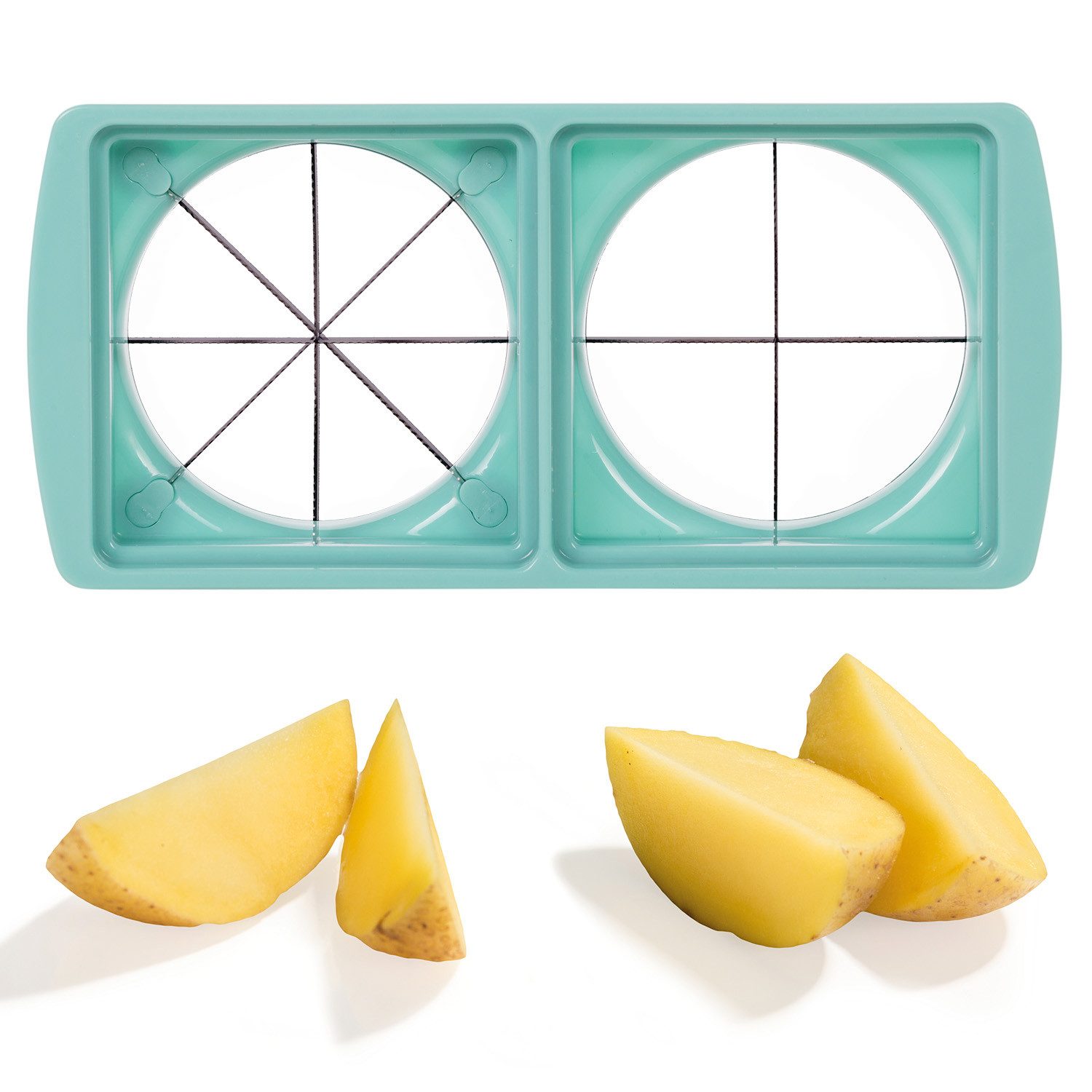 Genius Gemüsehobel Genius Nicer Dicer Fusion Smart Set 12tlg Obst- Gemüseschneider, Kunststoff, Edelstahl