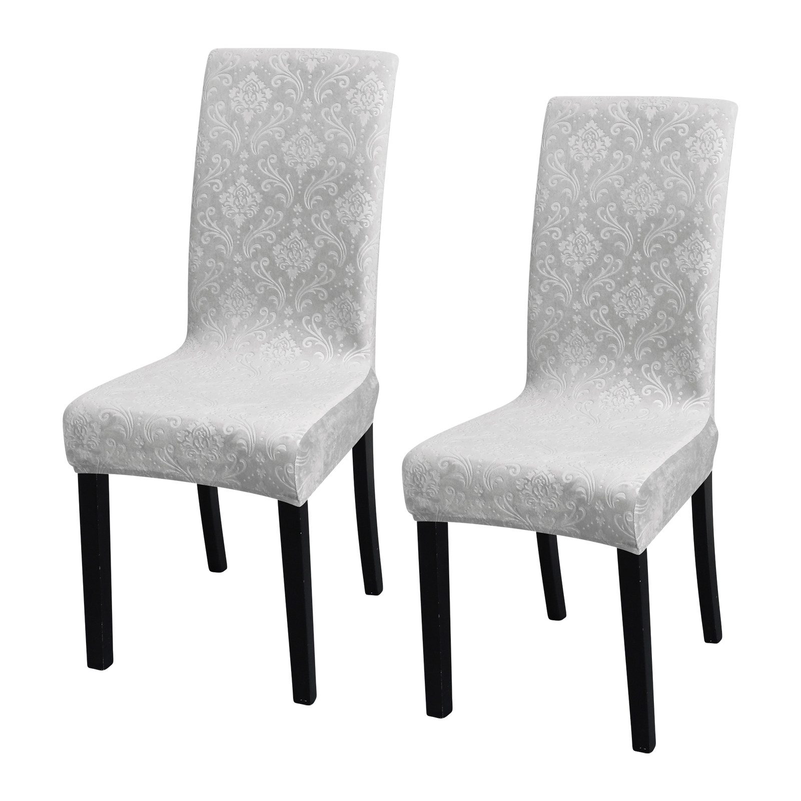 BYSURE Stuhlhusse, Stuhlhussen 6er 4er 2er Set Elastische Hussen Samt Stuhlbezüge