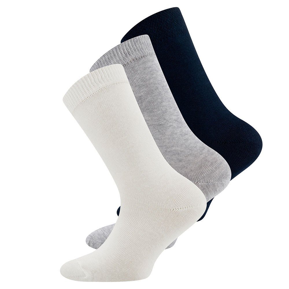 (3-Paar) Socken GOTS Ewers Socken Uni