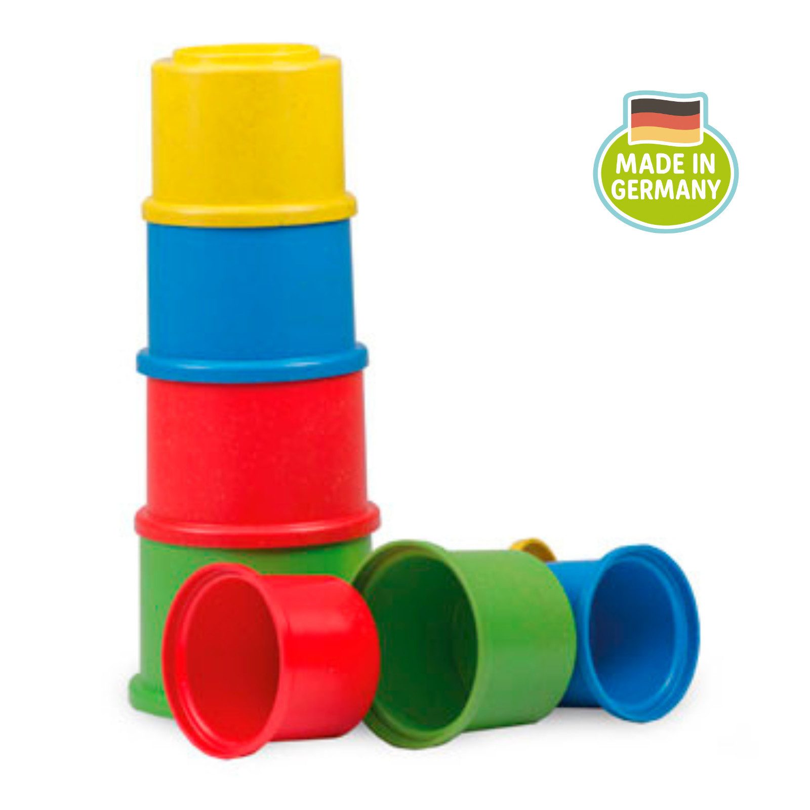 anbac Lernspielzeug Stapelbecher - Badespielzeug (Stapelturm Made in German günstig online kaufen