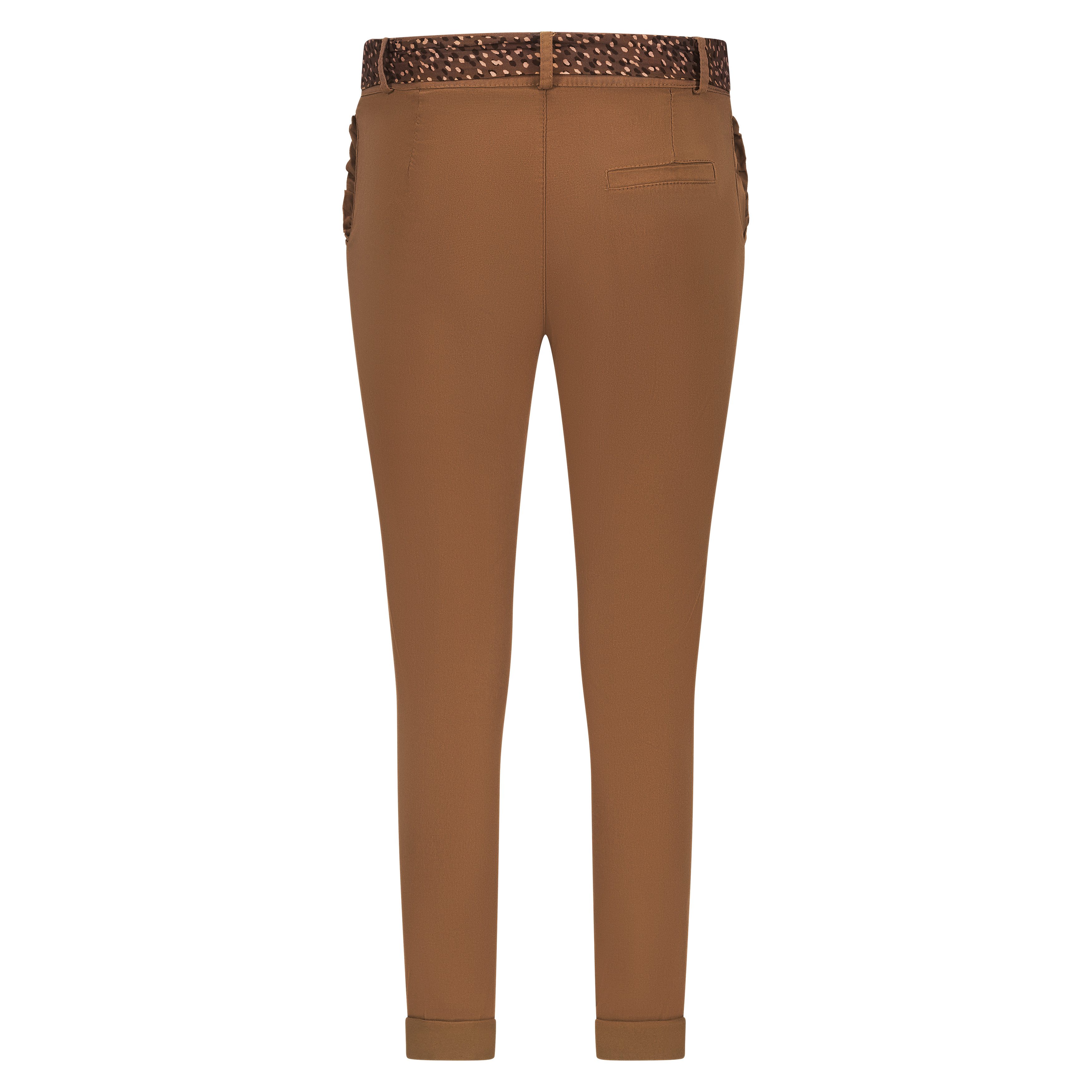 Mississhop Stretch-Hose Female Damen Stretch Klassische Chino Hose mit gemustertem Tuch N. 366 – Bild 5 von 5
