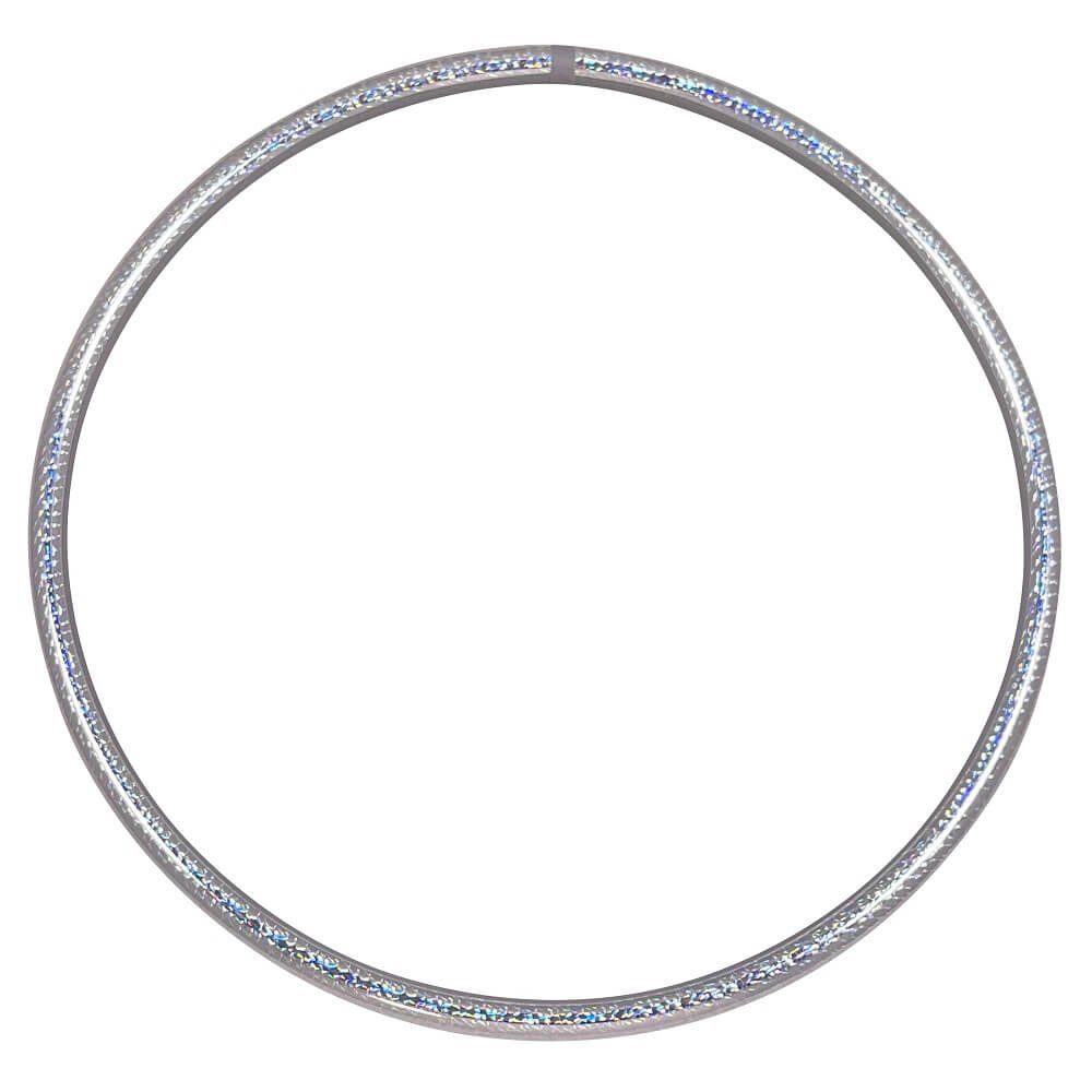 Hoopomania Hula-Hoop-Reifen Hologramm Hula Hoop Reifen, Silber Ø100cm