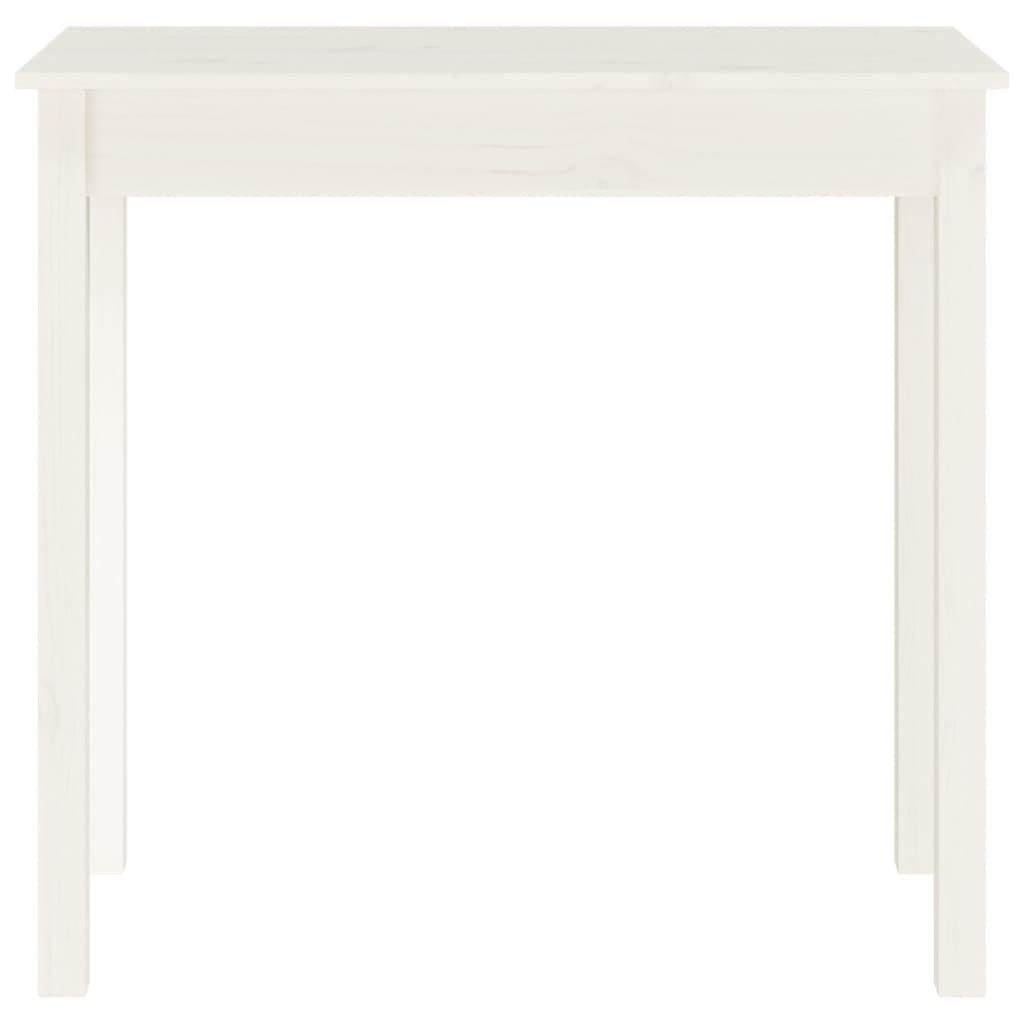 furnicato Beistelltisch Konsolentisch Weiß 80x40x75 cm Massivholz Kiefer (1-St)