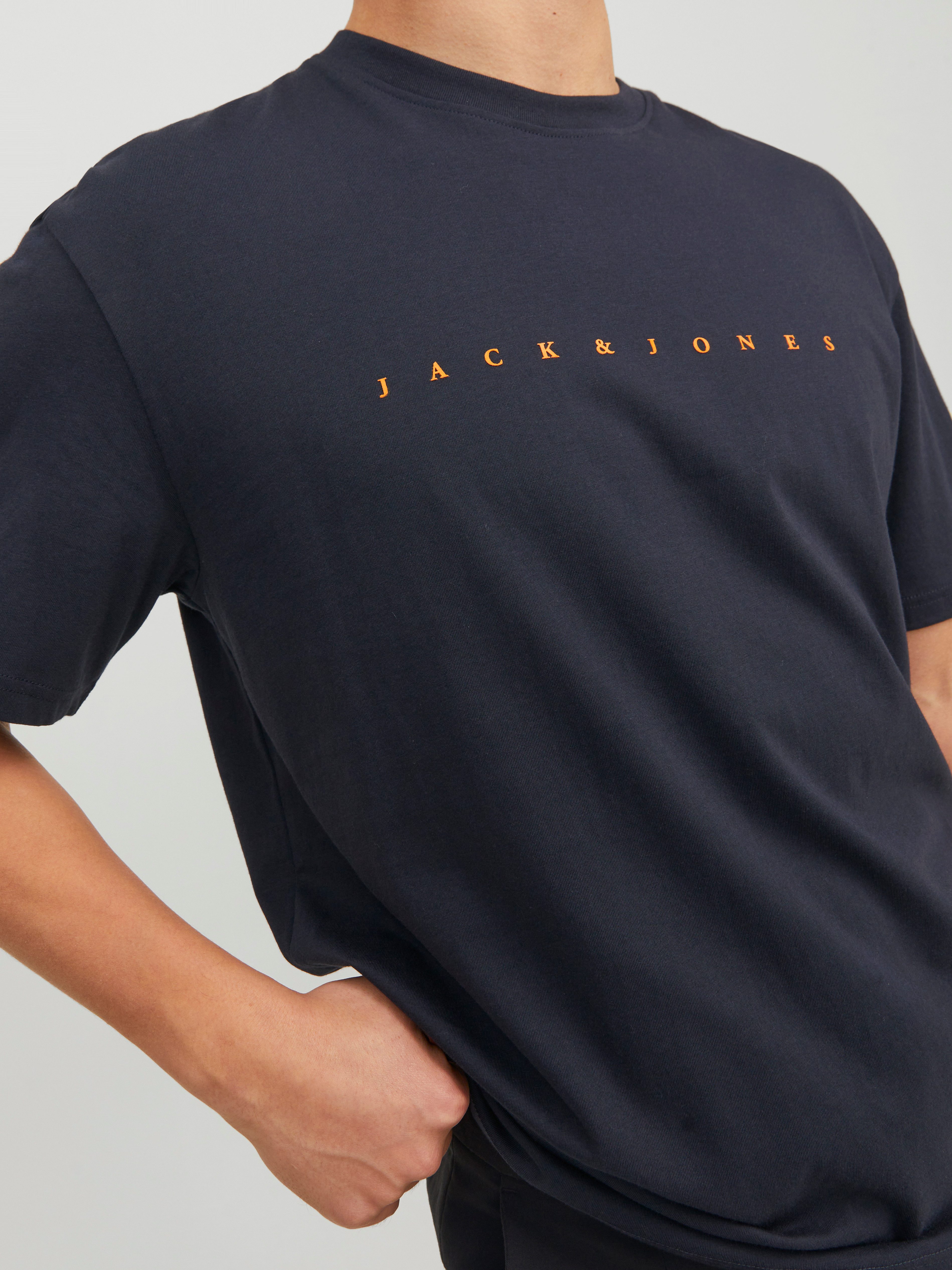 Jack & Jones Rundhalsshirt JJESTAR mit Pigmentprint und Baumwollgefühl Baumwolle, relaxed fit