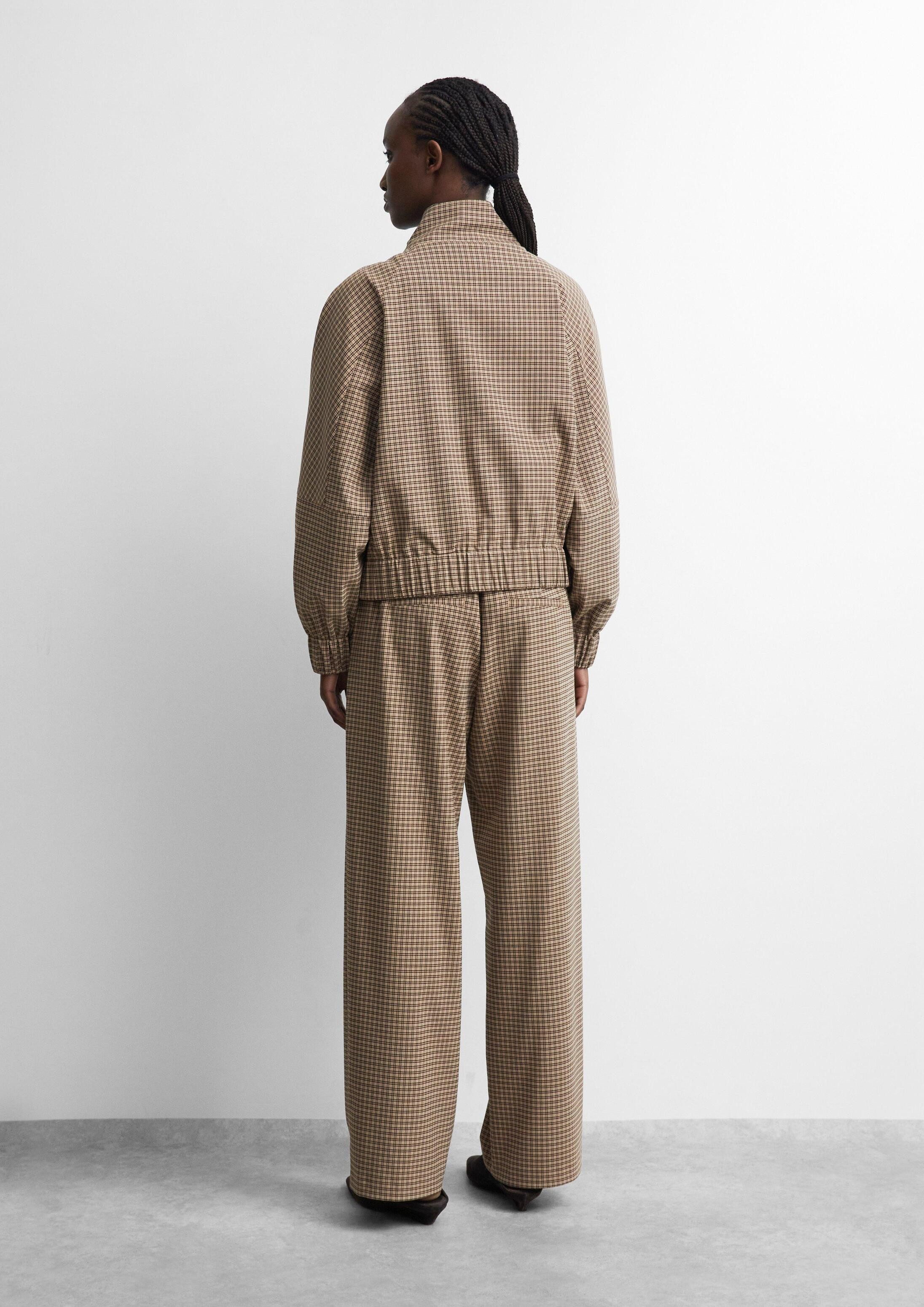 comma Chinos Hose Karohose mit Elastikbund