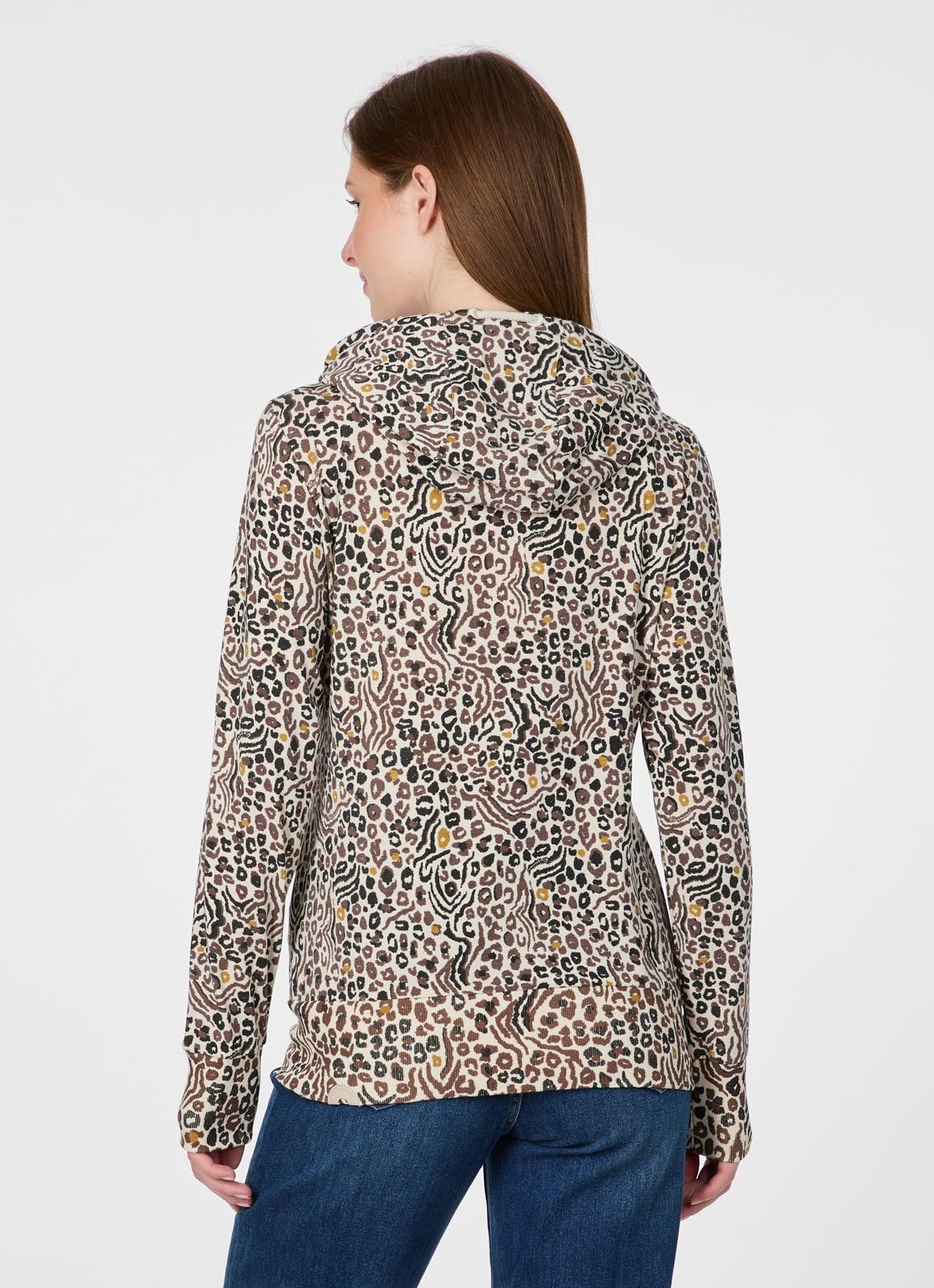 Ragwear Sweatjacke PAYA PRINT Bestseller aus dünner Viskosemischung und Allover-Print