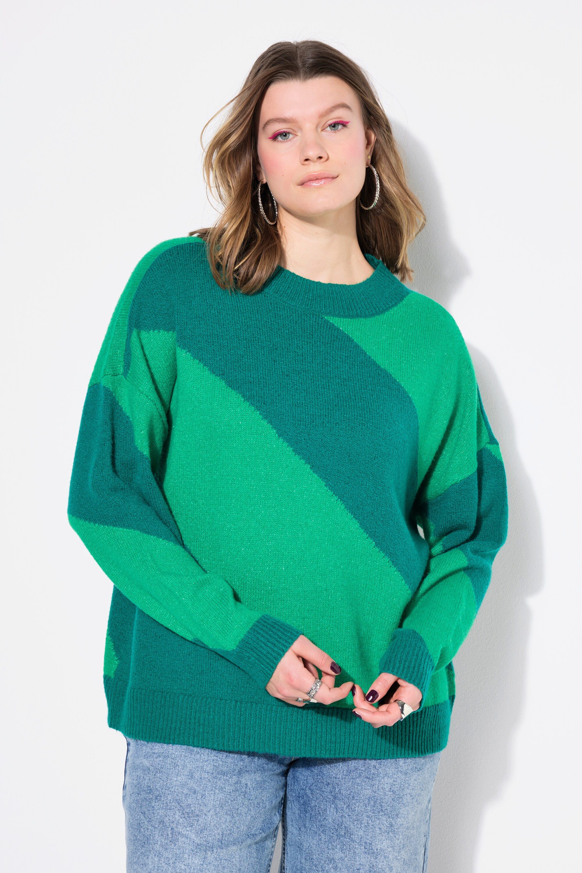 Studio Untold Strickpullover Pullover oversized diagonale günstig online kaufen