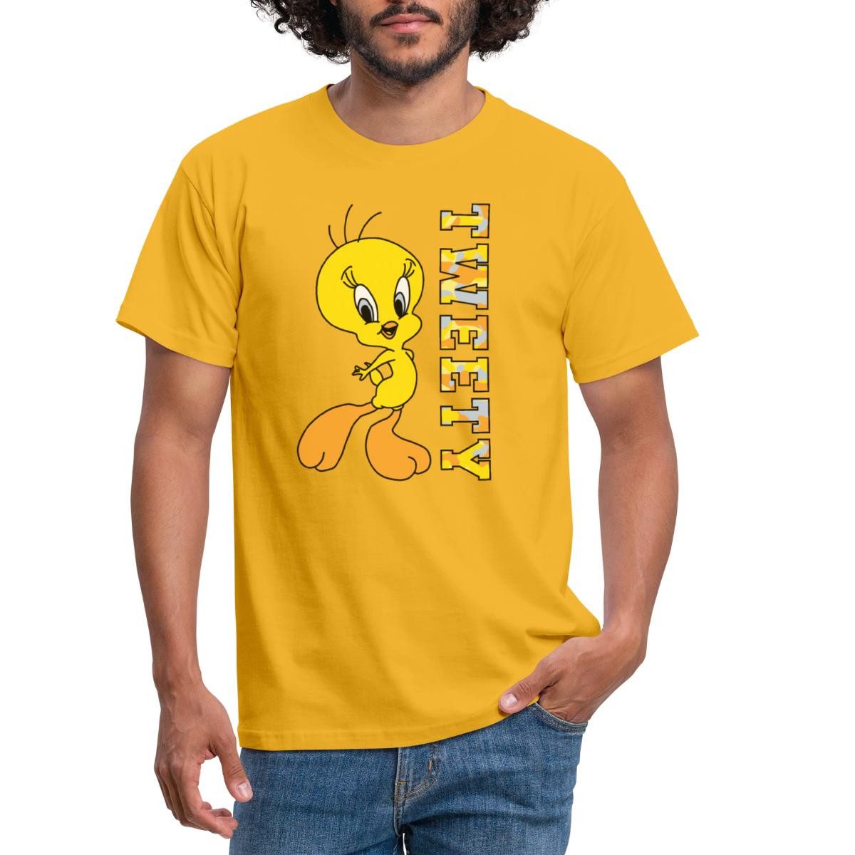 Spreadshirt T-Shirt Looney Tunes Tweety Camouflage günstig online kaufen