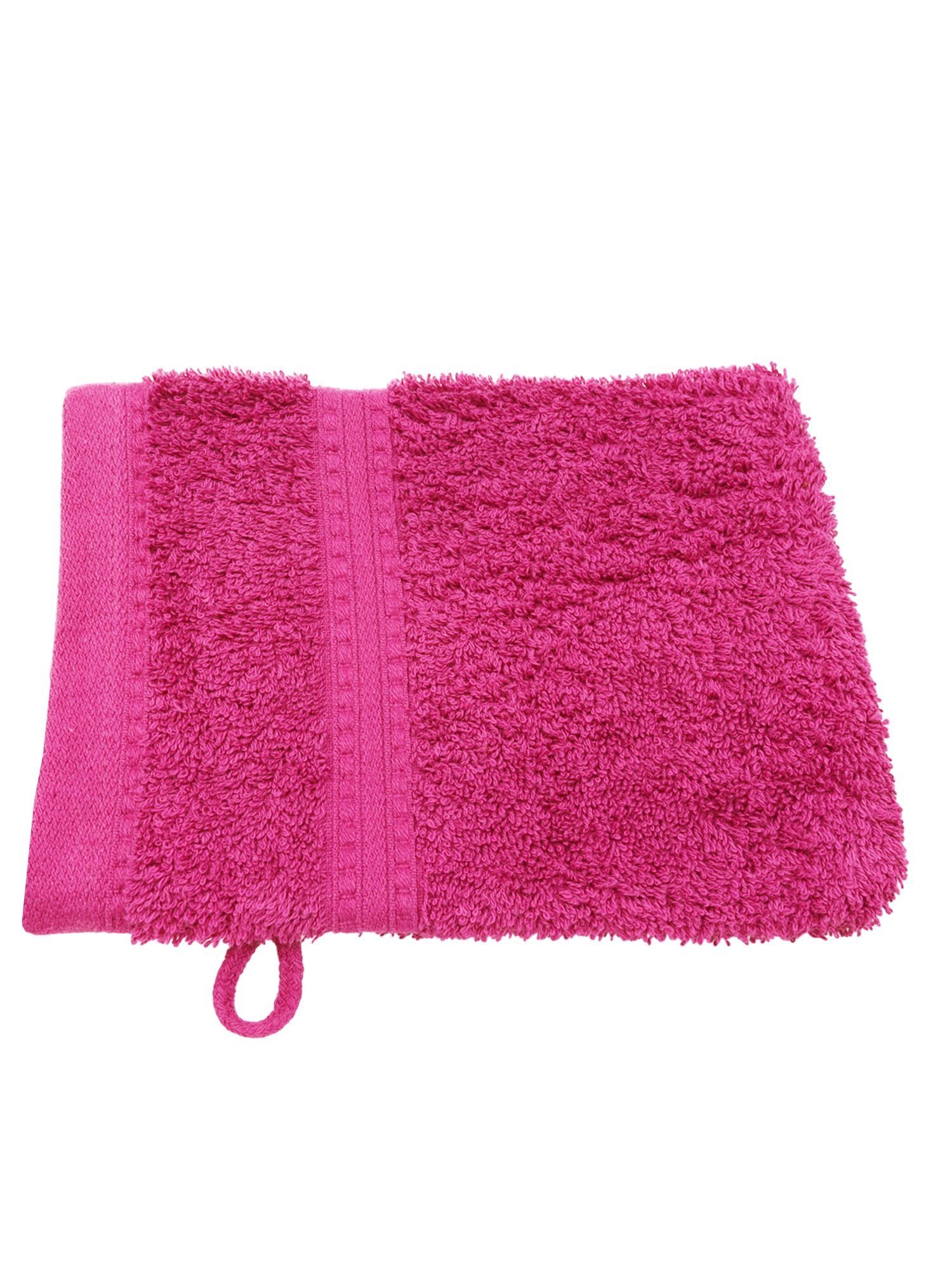 Julie Julsen Handtuch 1-Handtuch-Fuchsia-Waschhandschuh 15 x 21 cm, Bio-Baumwolle (1-St)