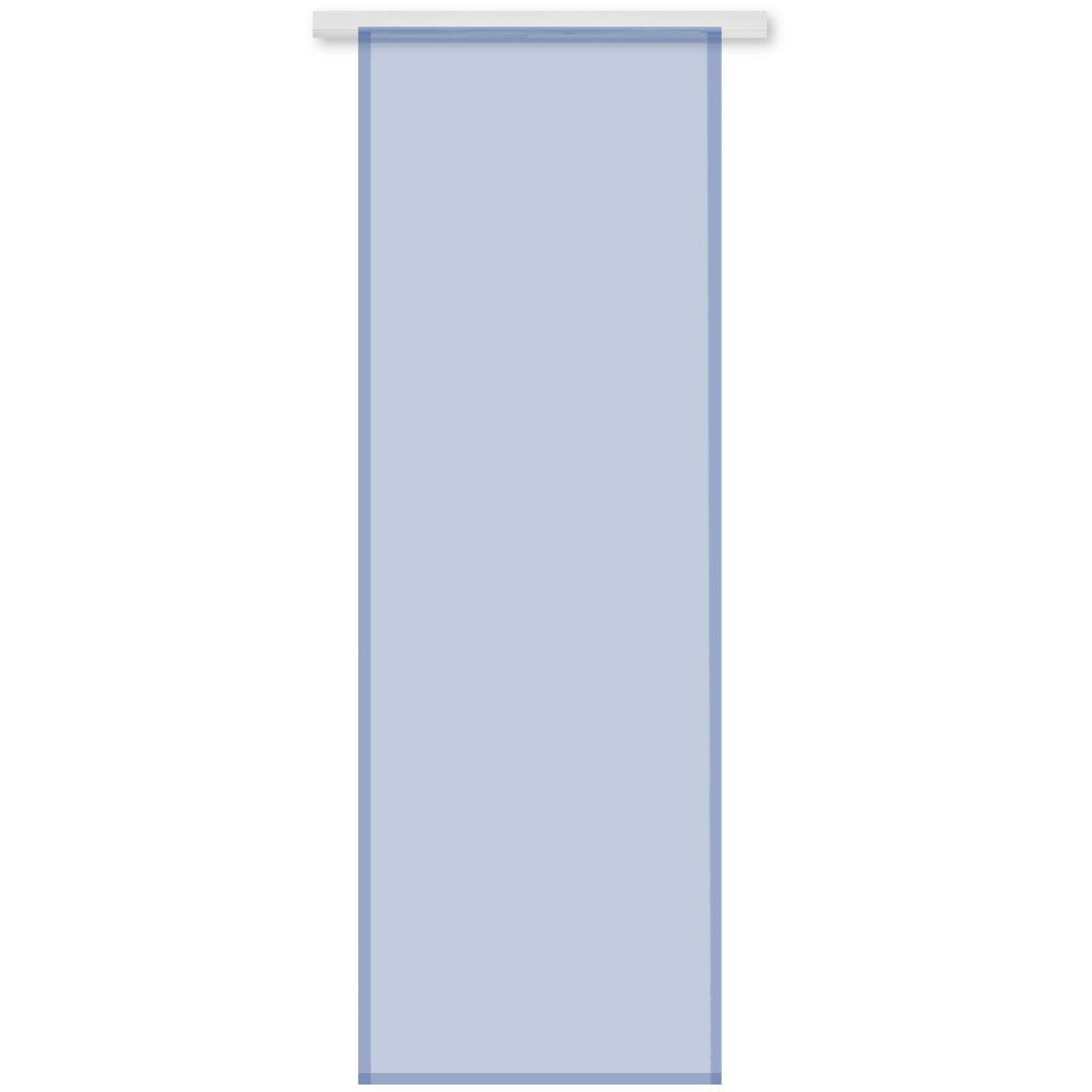 x 60cm Klettband Schiebegardine Bestgoodies, Transparente St), (1 Microfaser, (BxL), transparent, mit Blau Klettband 245cm Vorhang,