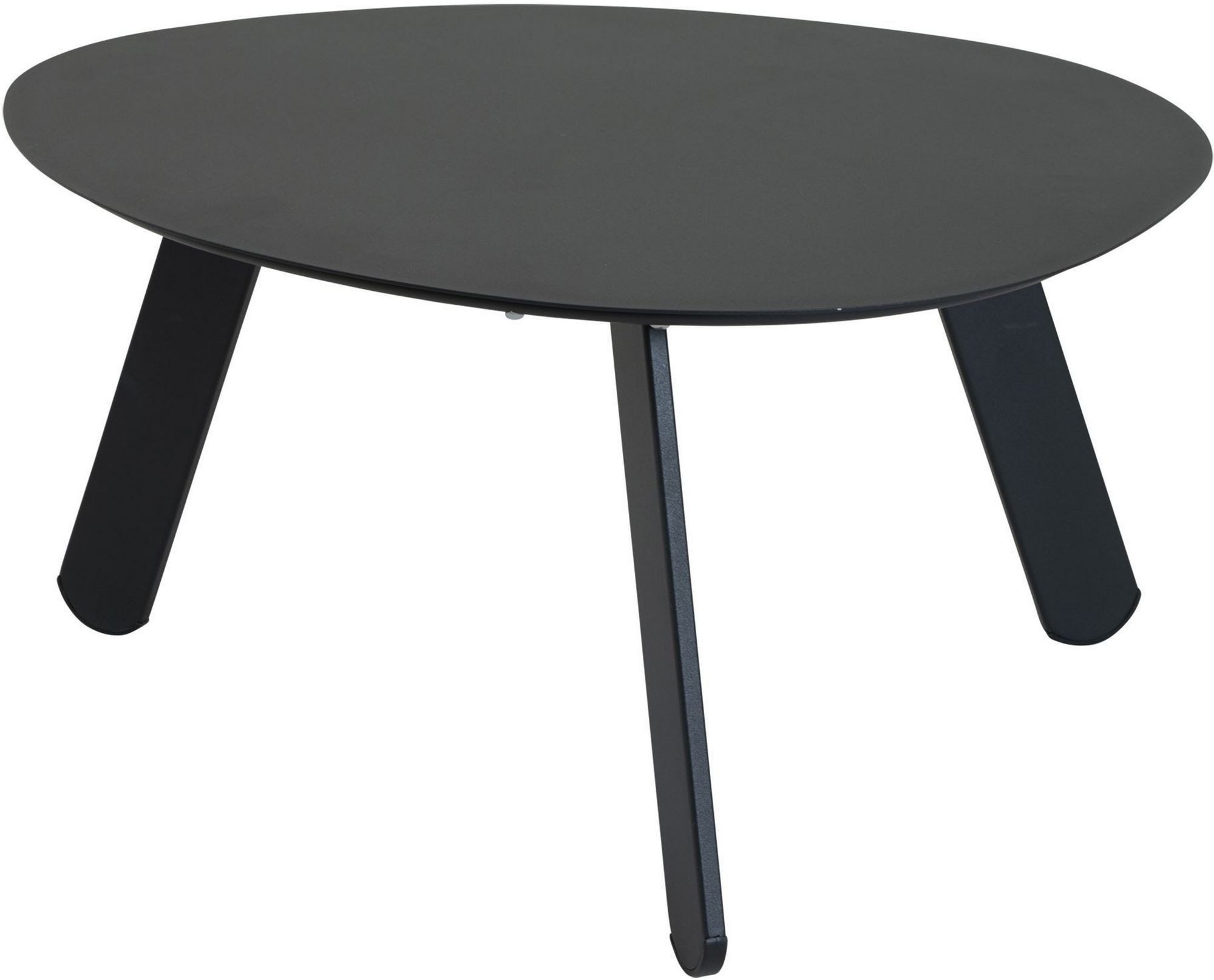 Lesli Living Beistelltisch Lesli Living Indoor & Outdoor Beistelltisch "Tiki" oval schwarz