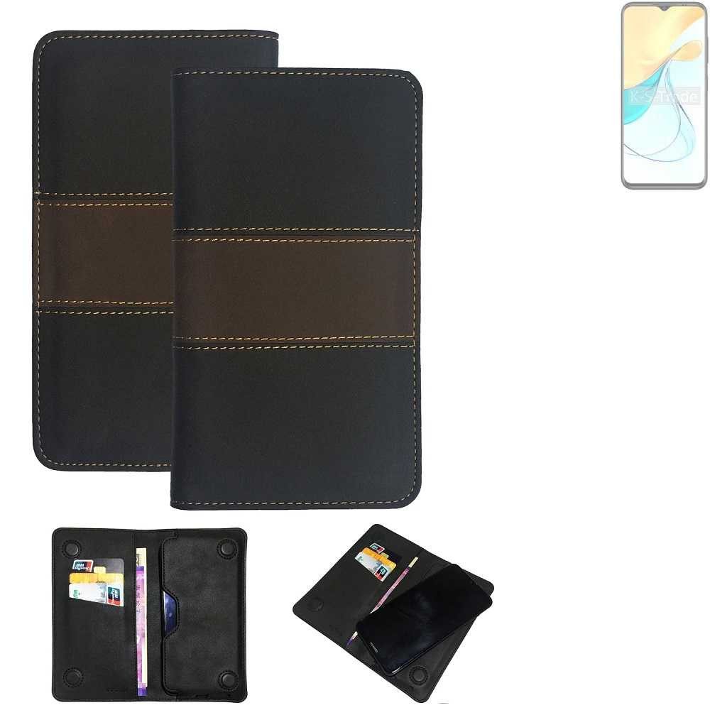 K-S-Trade Handyhülle für ZTE Blade V50s, Hülle Handyhülle Schutzhülle Walletcase Bookstyle Tasche Schutz