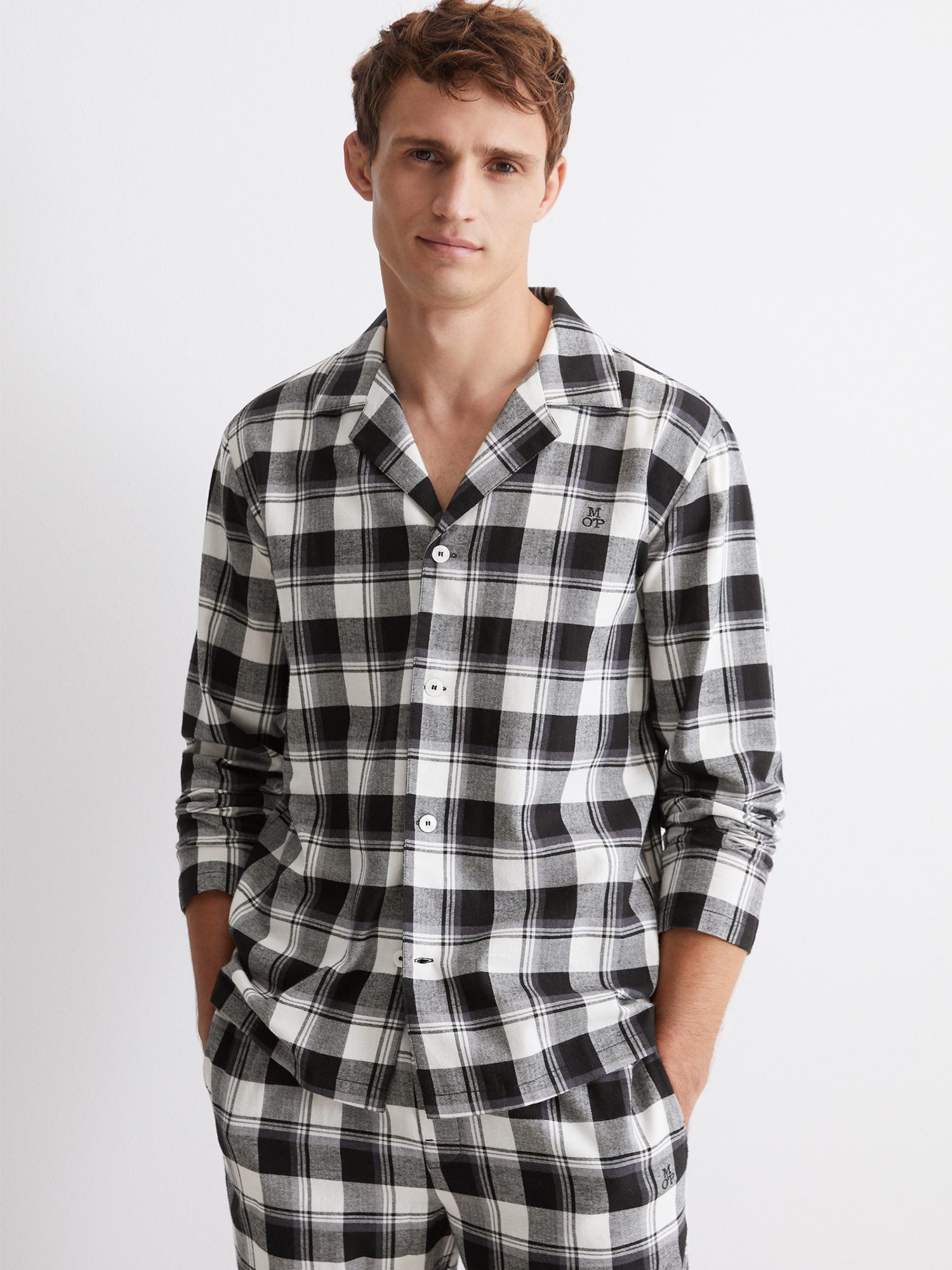 Marc O'Polo Longsleeve Homey Flanell unterhemd shirt langarm günstig online kaufen