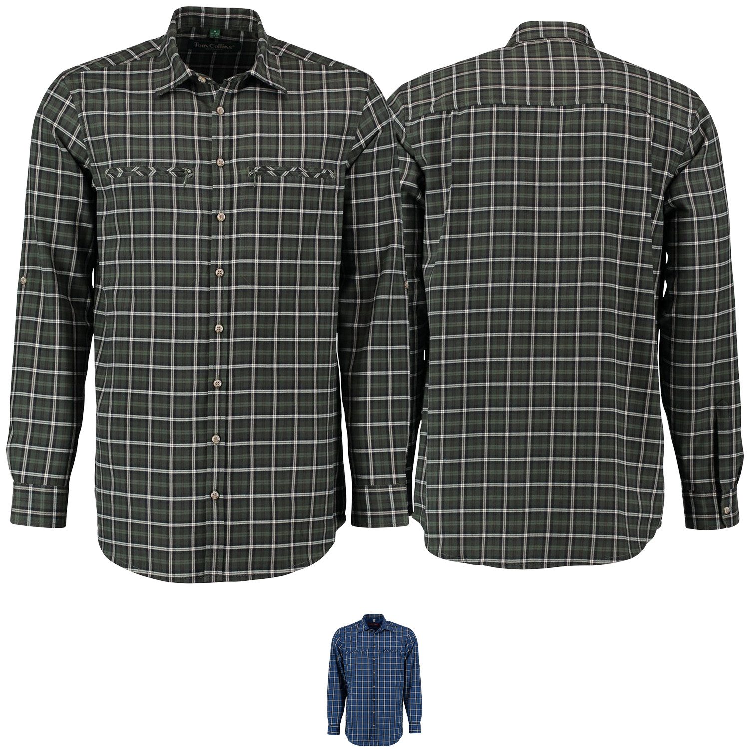 German Wear Outdoorhemd OJ16 Outdoorhemd Regular Fit Haifischkragen Krempelarm