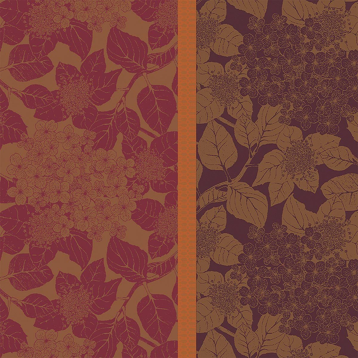 Stoffserviette Servietten (4x Set) Hortensias Rouille 54x54 cm