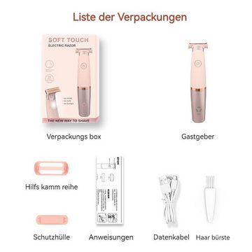 AUKUU Epilierer Elektrorasierer für Damen, Lippen- und Achselhaarrasierer, Beinhaar-, und Handhaar-Epilierer