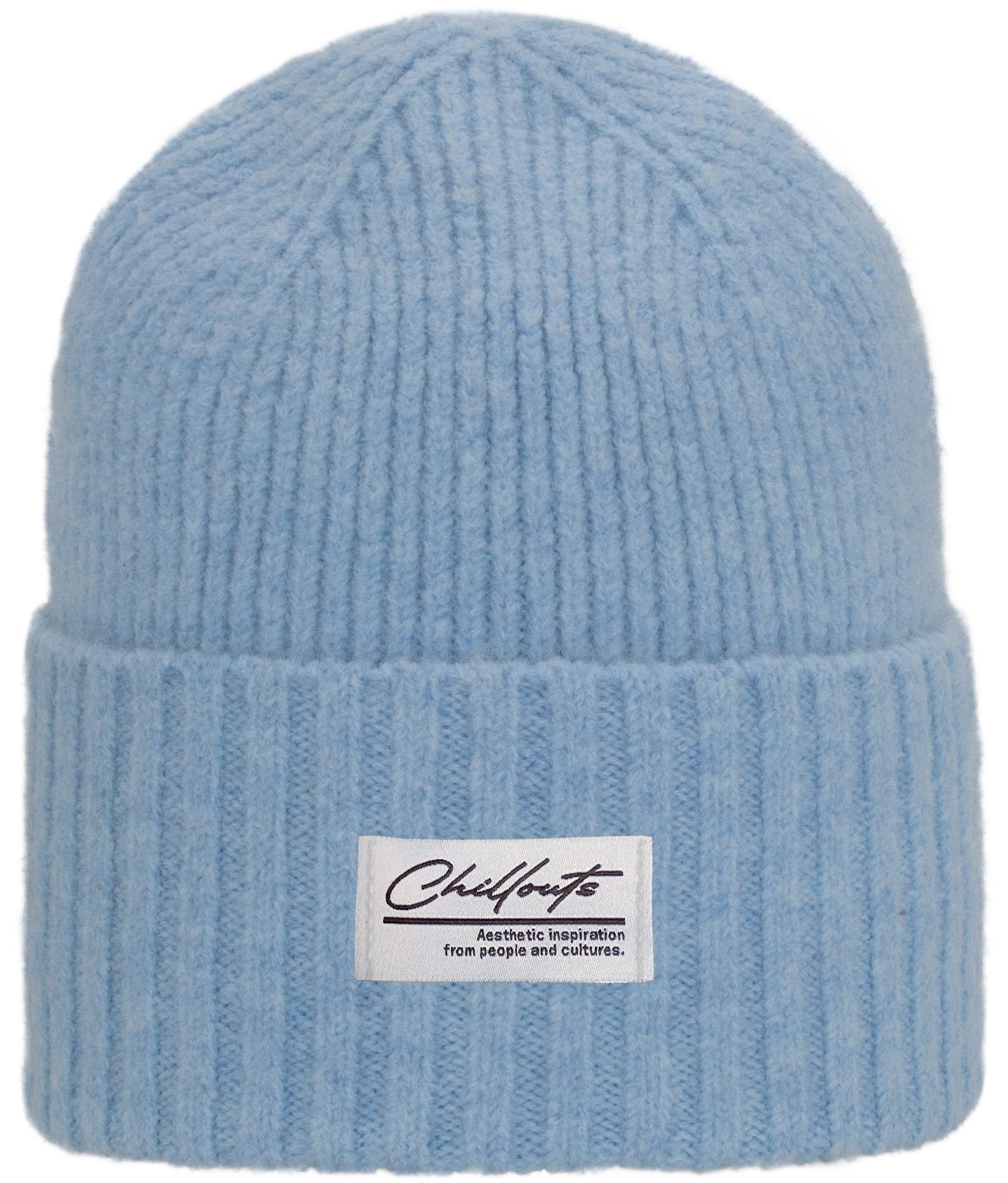 chillouts Beanie Agneta Hat Mit Wollanteil, extra breiter Umschlag