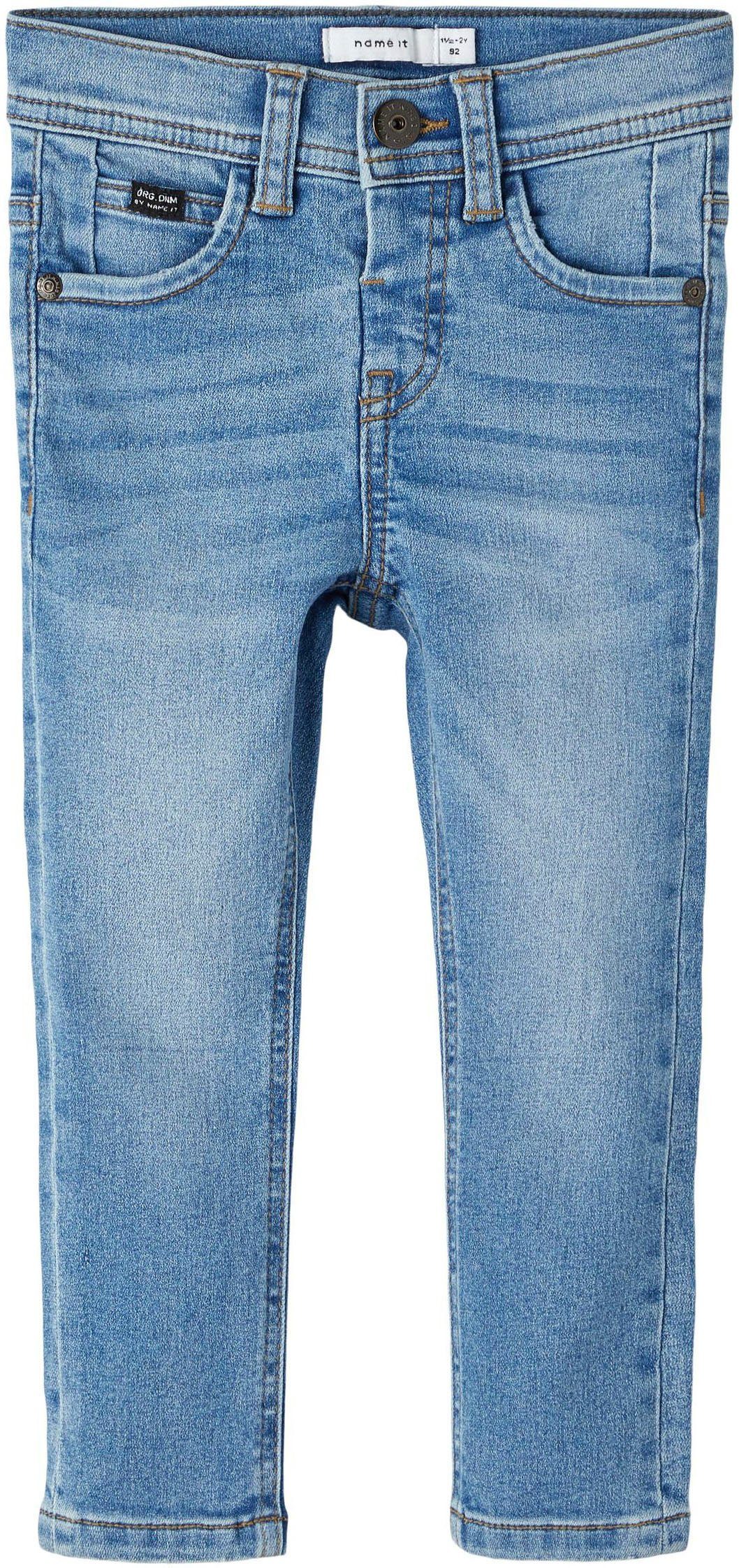 - PB, DNMTHRIS PANT Name 5-Pocket-Jeans Mittlere Bund NMMSILAS Verstellbarer It Taille