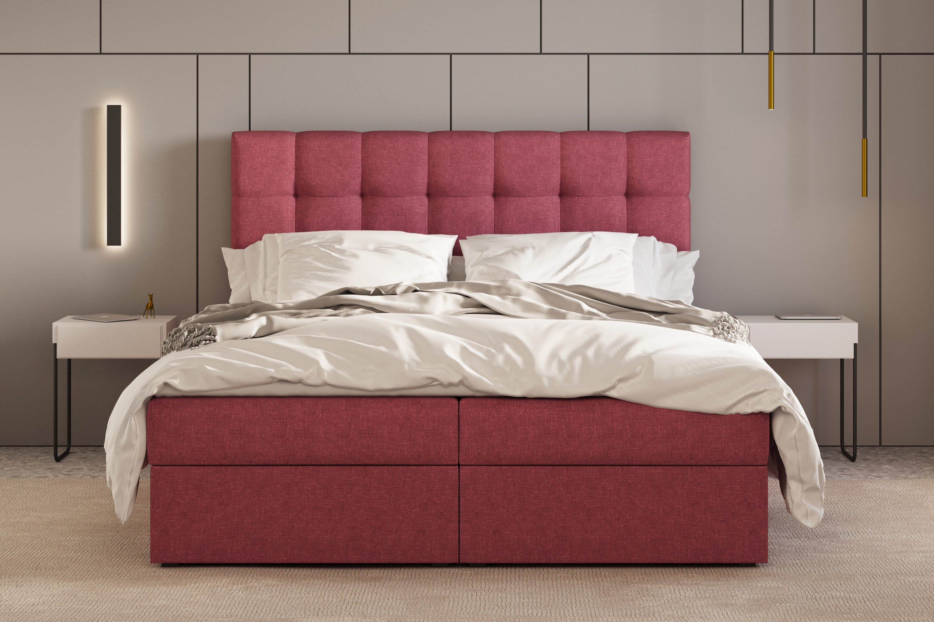 MOEBLO Boxspringbett Bett 05 (Polsterbett Kontinentalbett, günstig online kaufen