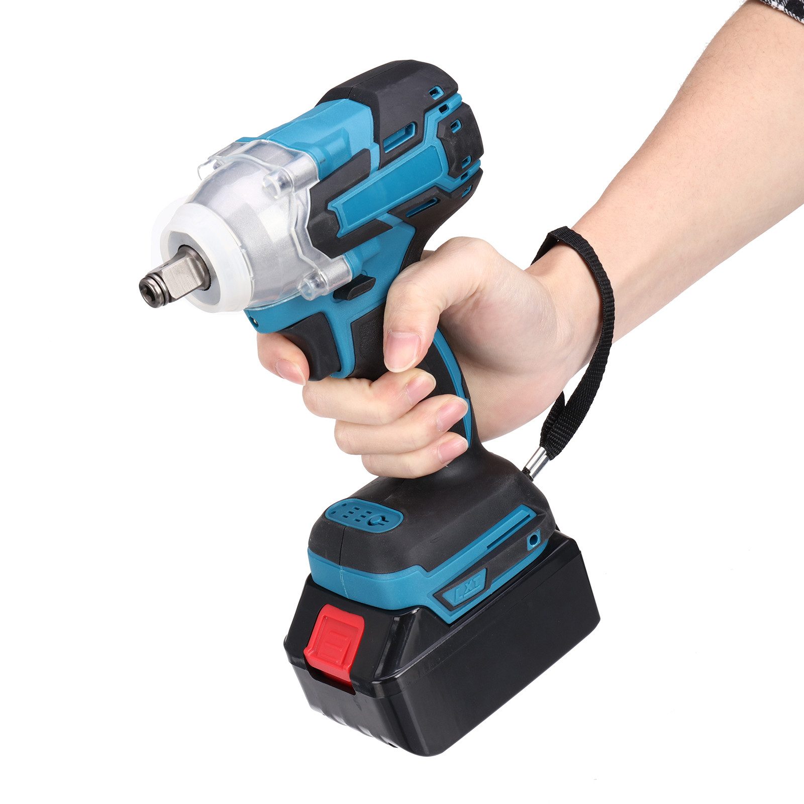 Insma Elektrowerkzeug-Set 4 IN 1 Multi Werkzeugsatz, 4-tlg., Schlagschrauber, Winkelschleifer, Bohrhammer & Bohrmaschine, Bürstenlosen Motoren, inkl. 2 Akkus un – Bild 4 von 5