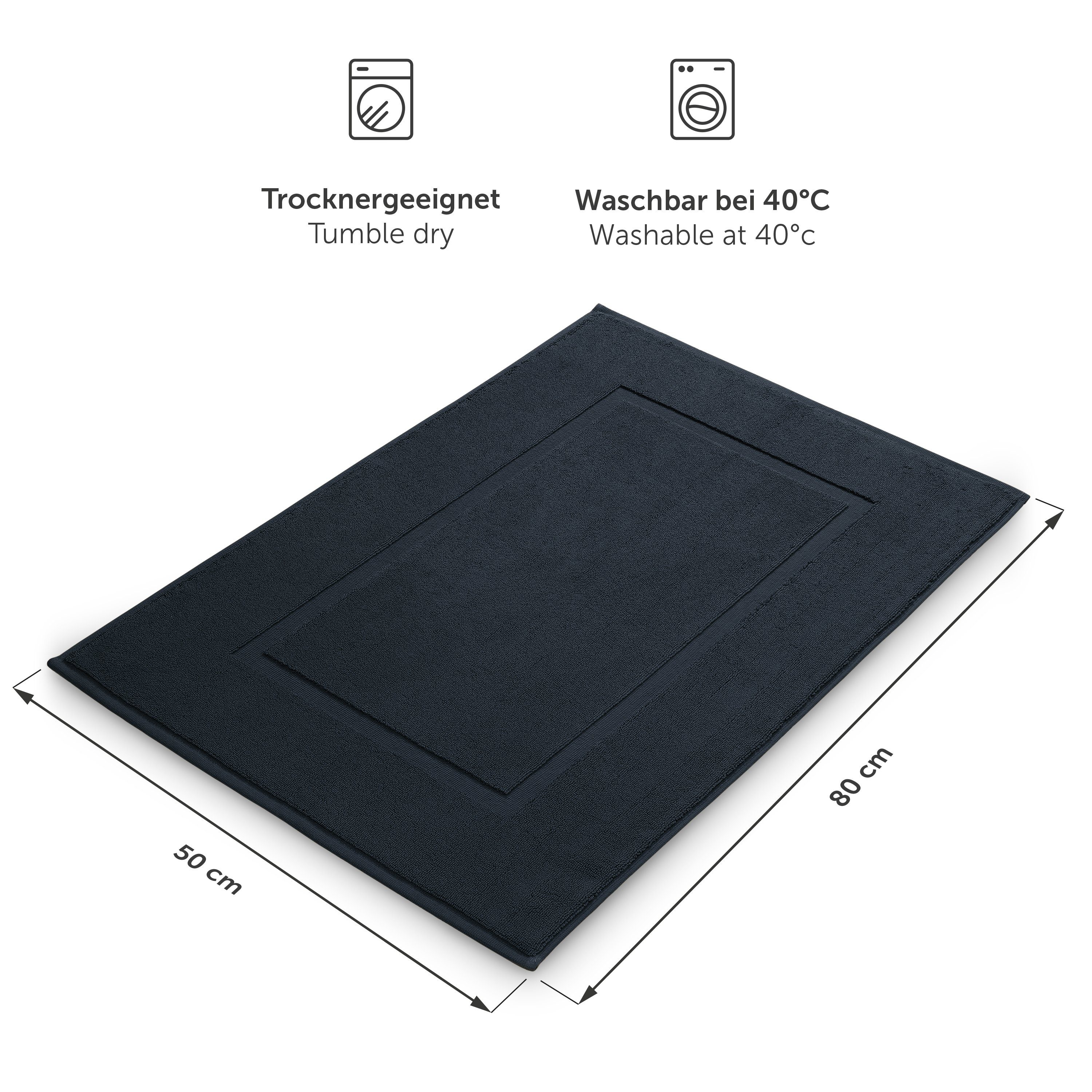 Blumtal Badematte Premium Frottier, schnell trocknend, günstig online kaufen
