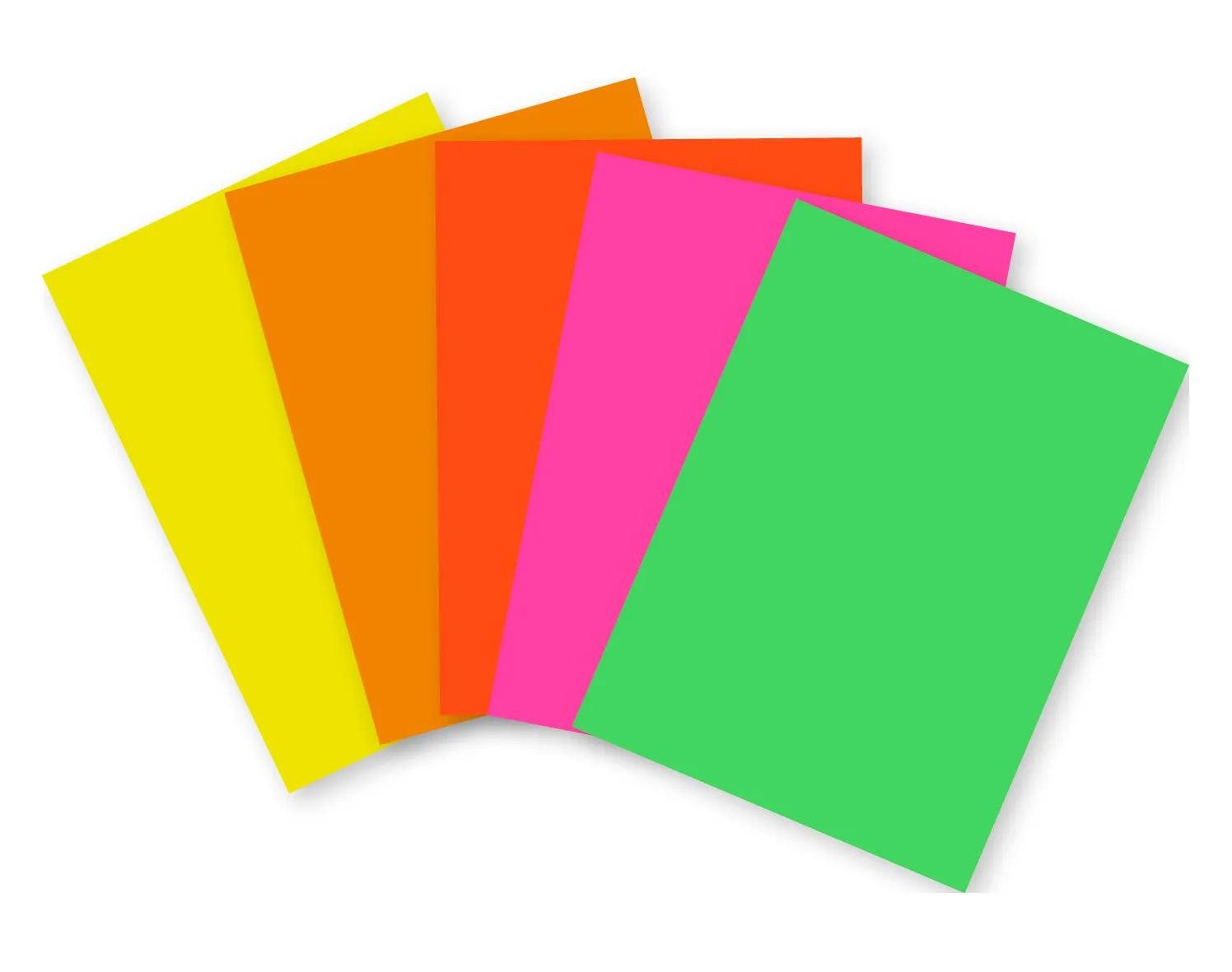 CLAIREFONTAINE Zeichenpapier Plakatpapier A4 neon sgoldt 100Bg - Sortierung 93921C, Einfarbiges Papier