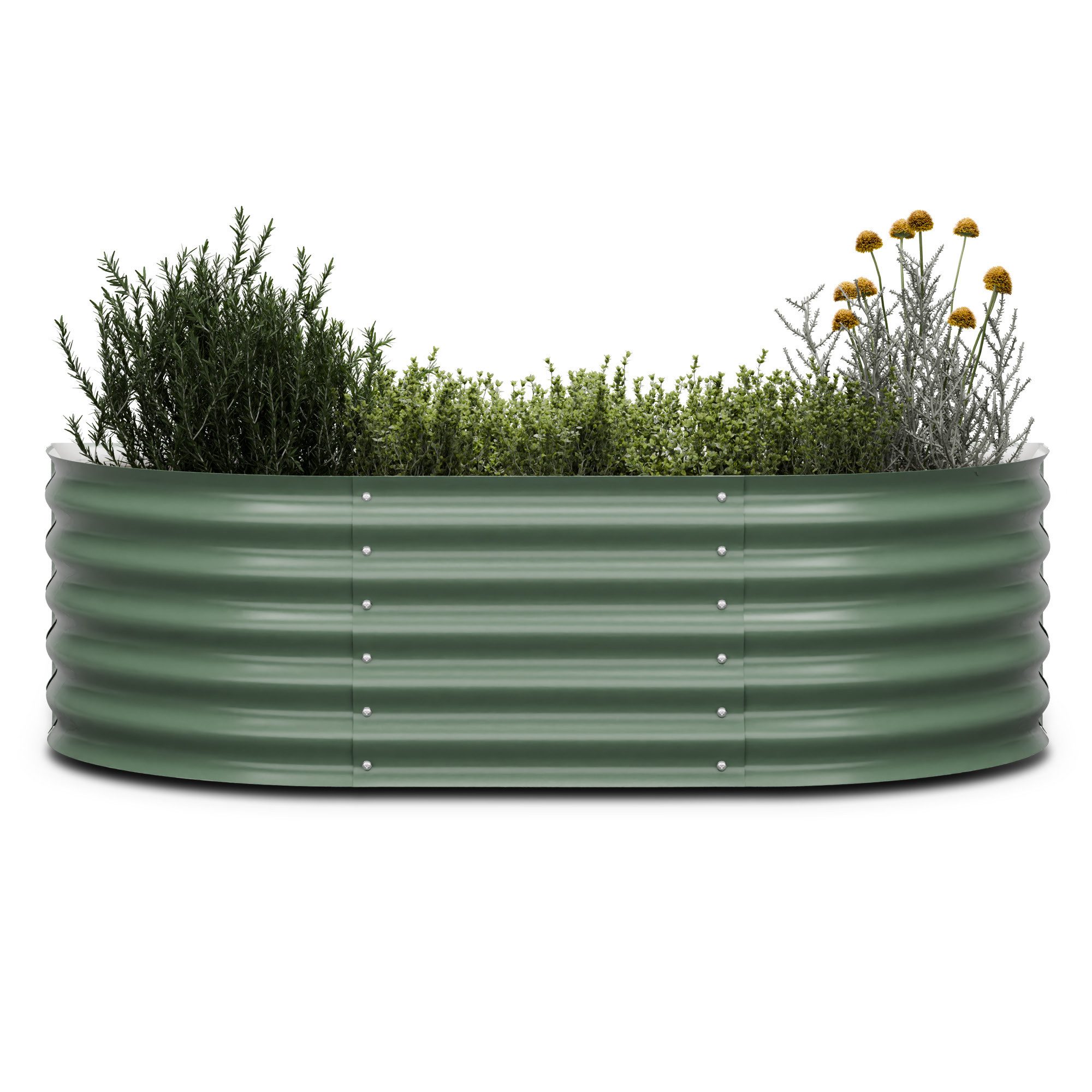 blumfeldt Hochbeet High Grow, Pflanzkübel Outdoor Balkon außen groß Metall Garten