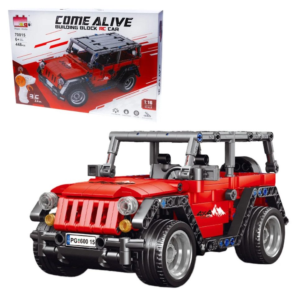 COIL RC-Geländewagen, RC-Buggy, Spielbausteine, Bausteinset, Spielbauklötze, (448 St), 1:16, ferngesteuerter, Frequenz: 2,4 GHz, für Kinder ab 6 Jahren