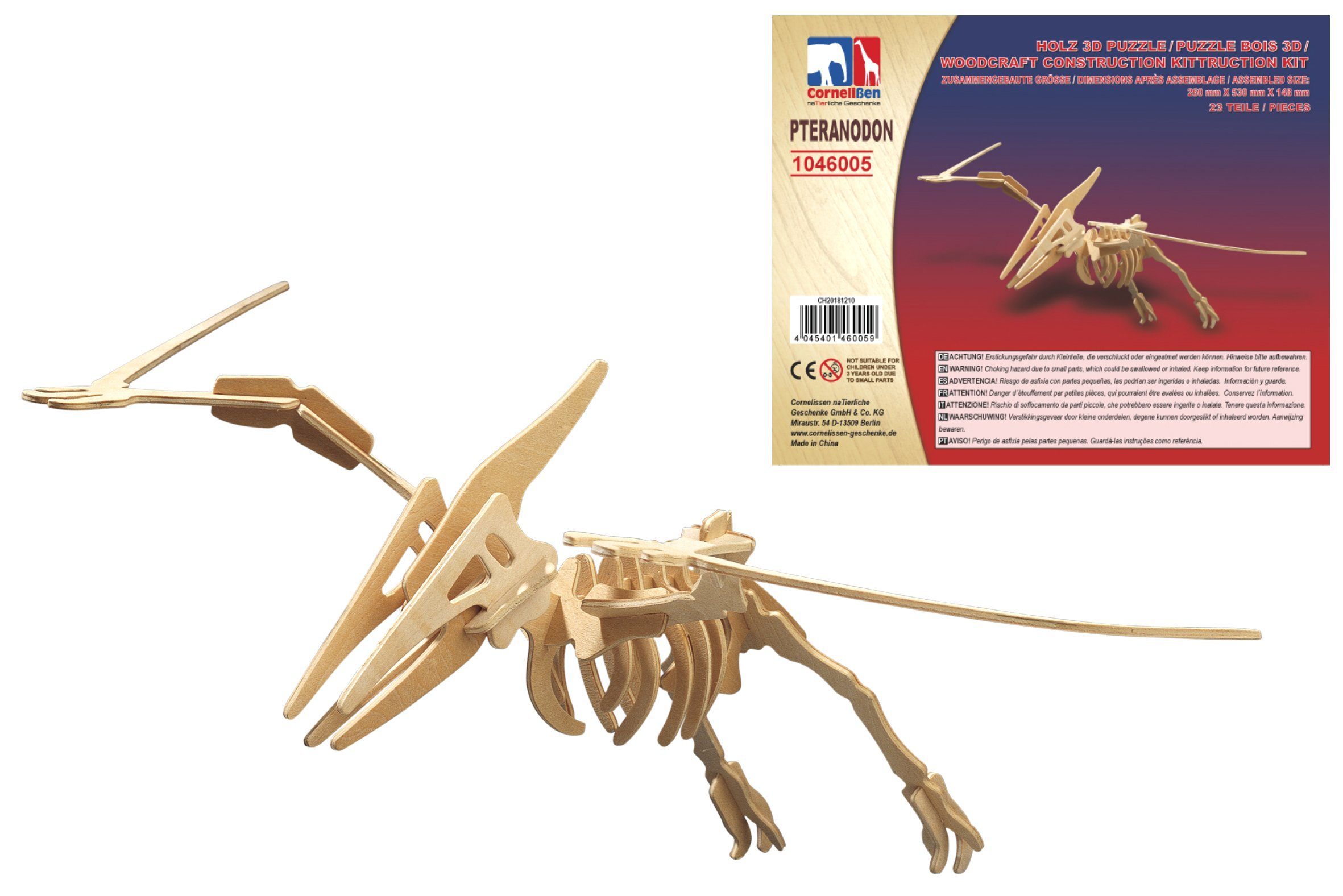 Cornelißen 3D пазли Holz 3D Пазли - Pteranodon, Пазлиteile