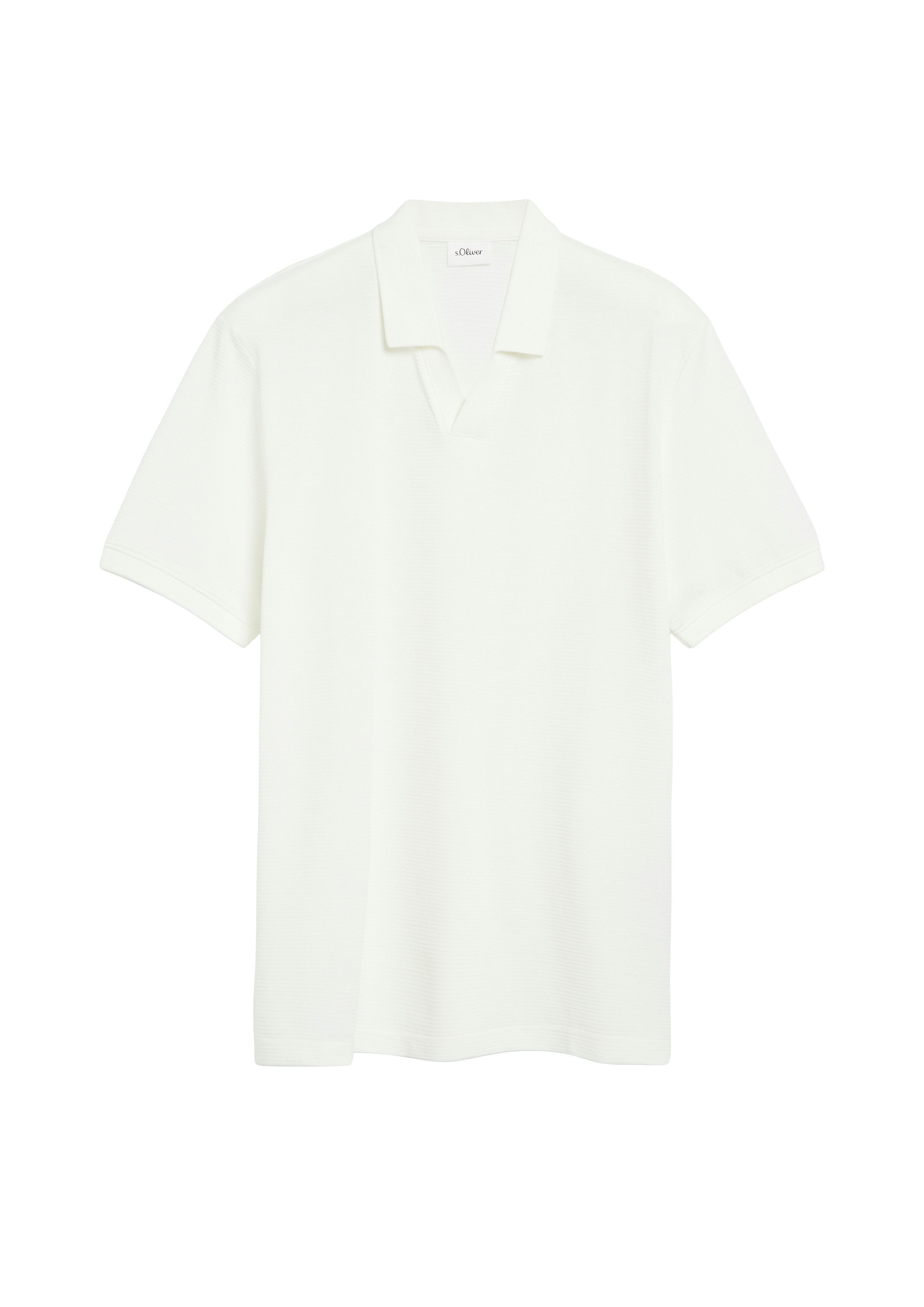 s.Oliver Poloshirt Sommer-Polo in Struktur-Optik – Bild 4 von 4