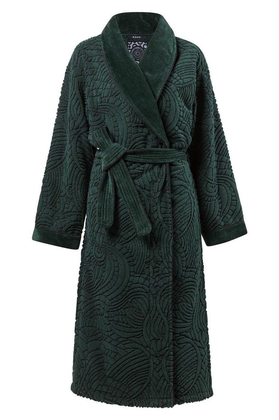 Bademantel Dodo Pavone Bathrobe_Dark Green_UV_UV_M 1 Bademantel M