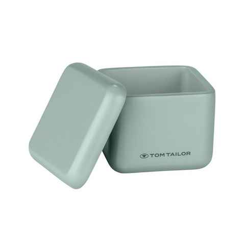 TOM TAILOR HOME Aufbewahrungskorb Sage Badorganizer Mini Dose (1 St., 1x Dose mit Deckel), Deckel, Universell einsetzbar, Polyresin