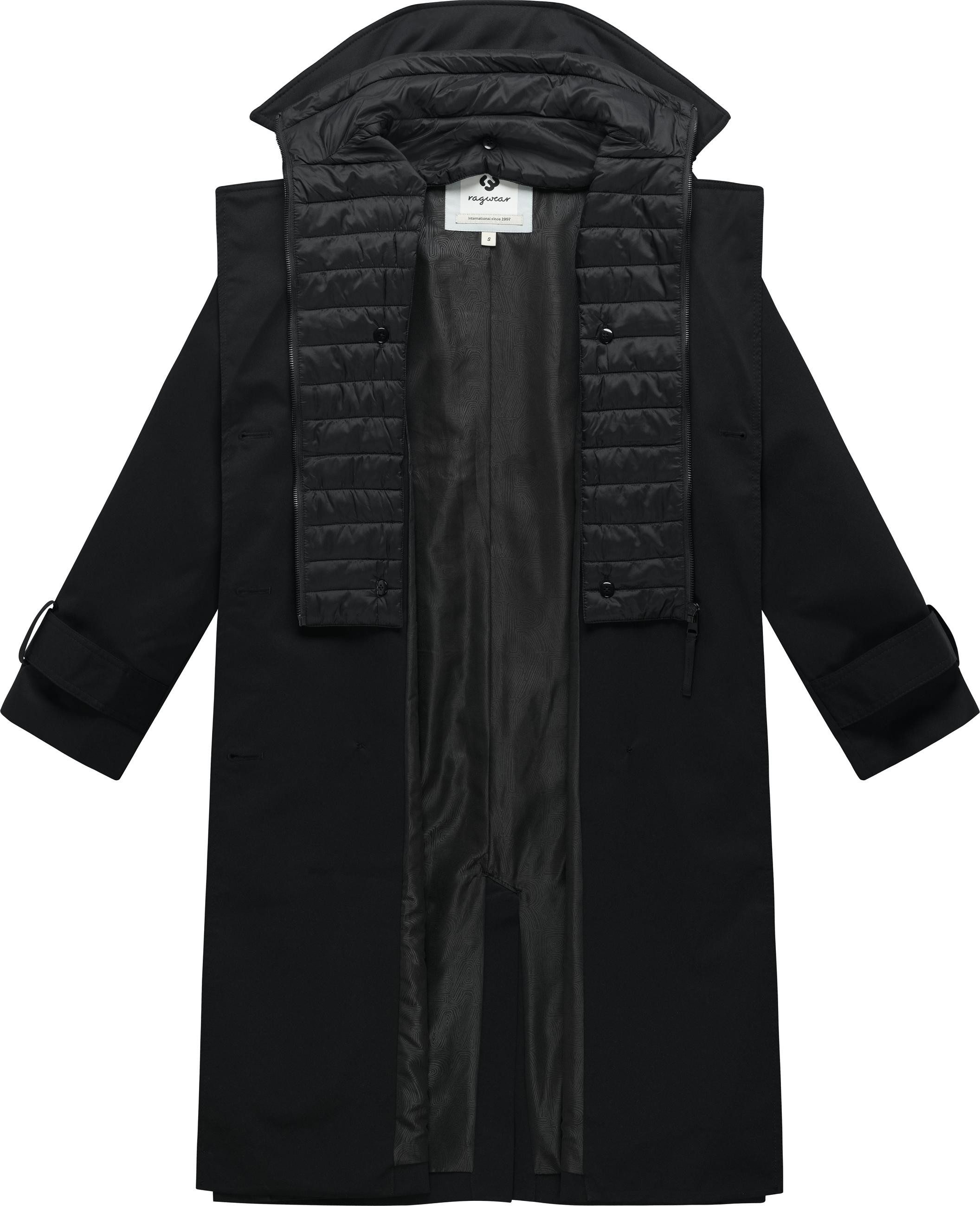Ragwear Langmantel Trenchie Y Leichter Übergangsmantel Trenchcoat mit Gürtel, wasserdicht – Bild 5 von 5