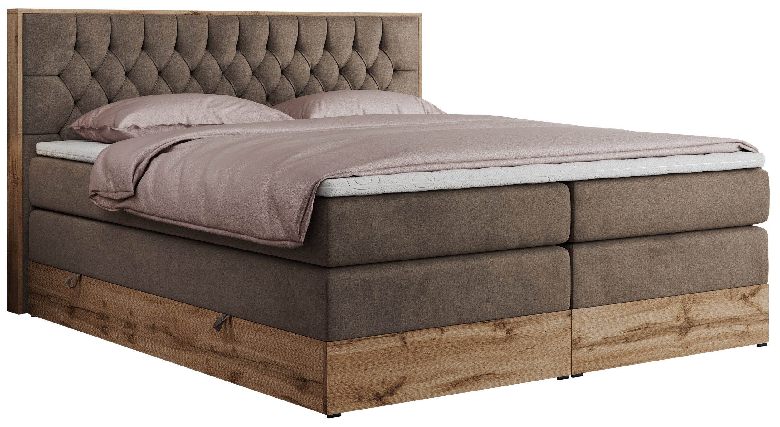 MKS MÖBEL Boxspringbett AMORE KING (Set, günstig online kaufen