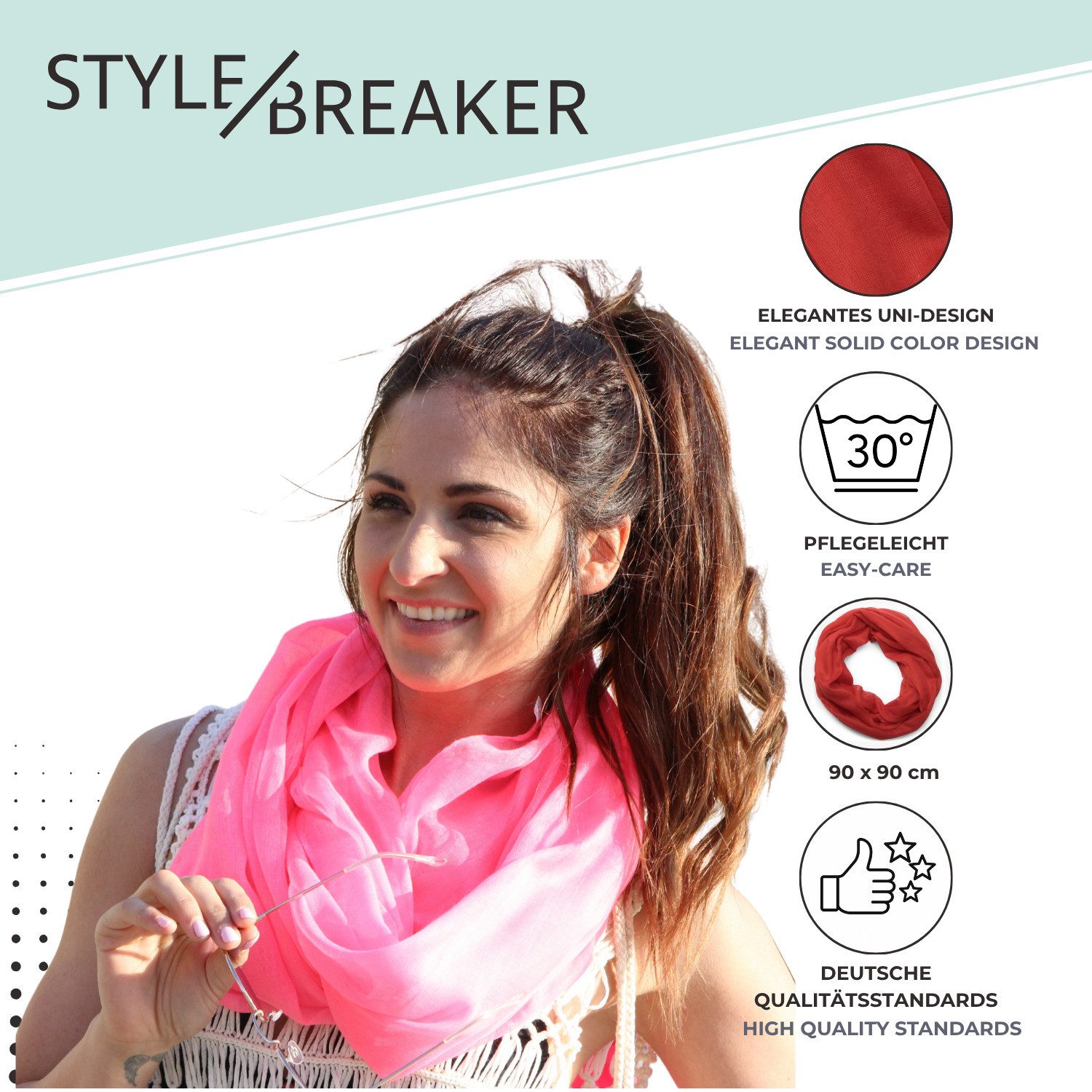 styleBREAKER Loop Einfarbiger Loop, (1-St) günstig online kaufen