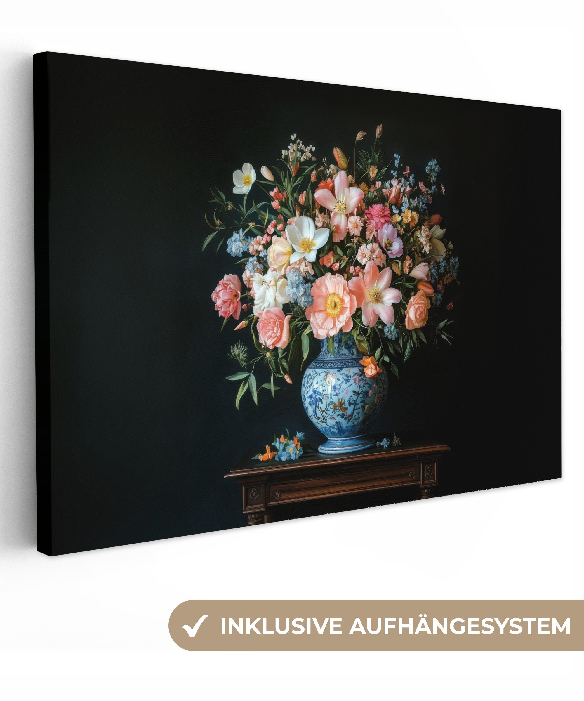 OneMillionCanvasses® Leinwandbild Rosa - Blumen - günstig online kaufen