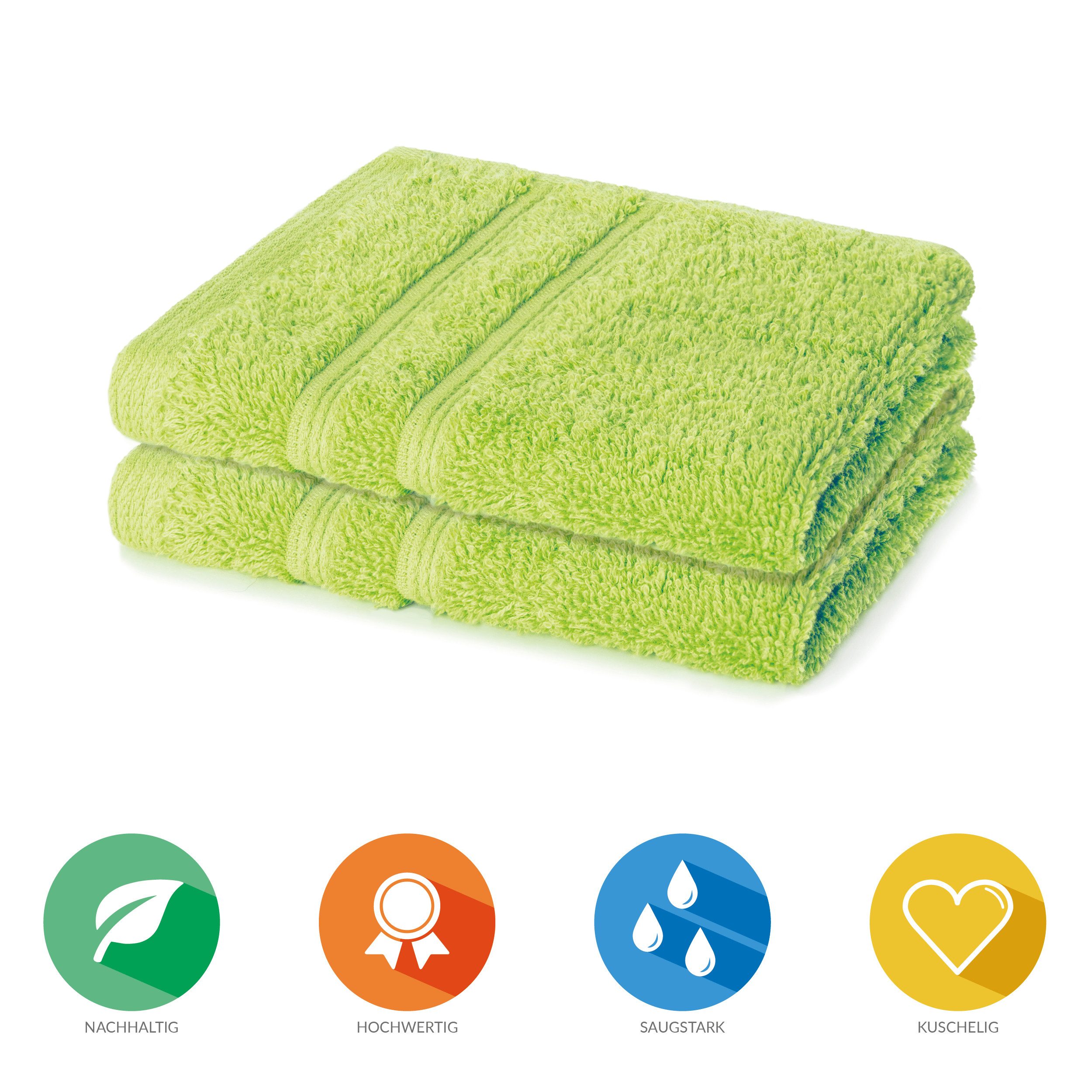 Lavea Seiftuch Bali Seiflappen 30x30 cm, Weiches Bio-Baumwollfrottee (Set, günstig online kaufen