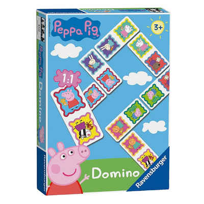 Peppa Pig Spiel, Domino Domino Legespiel Pig Peppa Wutz Ravensburger 28 Spiel-Karten