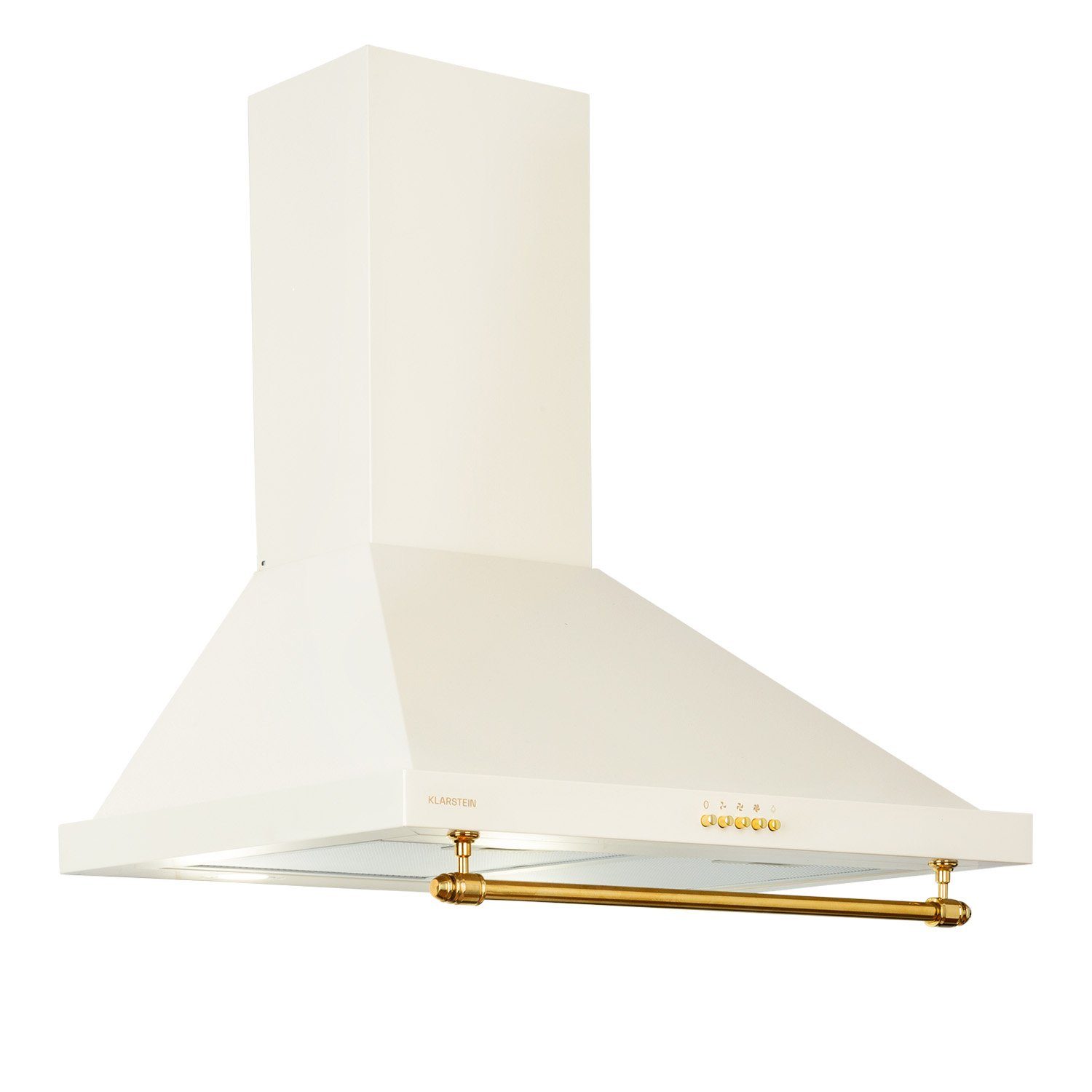Klarstein Deckenhaube Montblanc Serie CGCH2-Montblanc60-CR Montblanc, Wandmonatge Umluft Abluft 60 cm LED