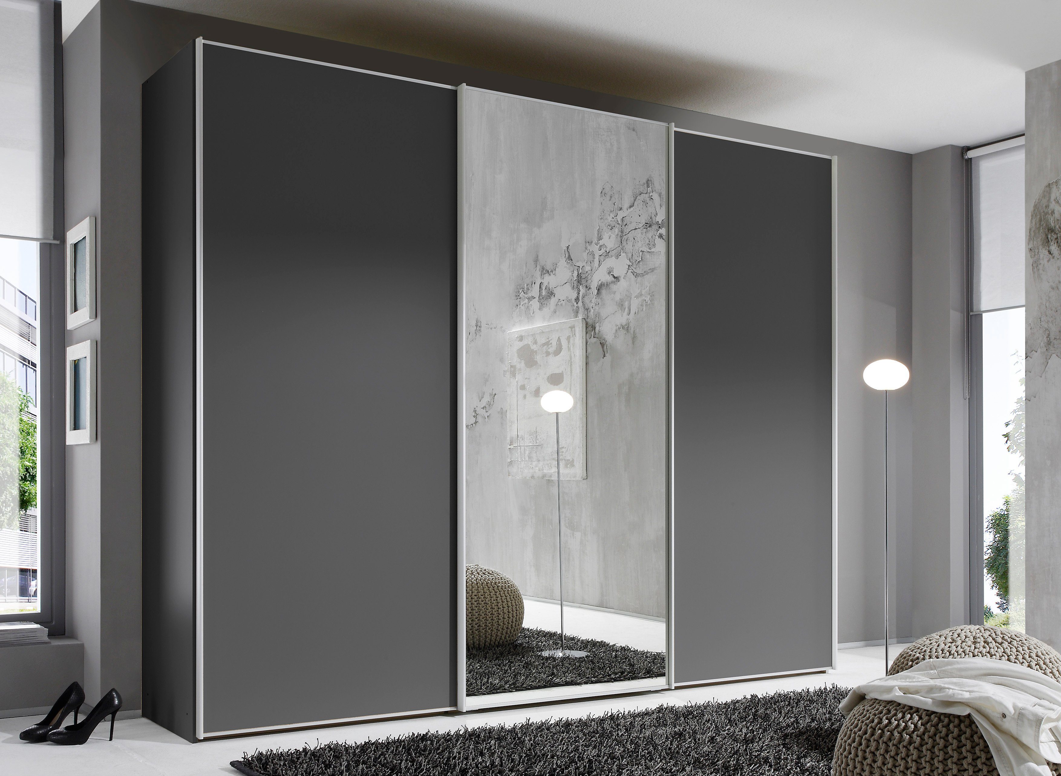 STAUD Schwebetürenschrank Sinfonie Plus, edles Design in hochwertiger Qualität, Made in Germany Mit Spiegeltür und vier verschiedenen Ausstattungsvarianten – Bild 2 von 5