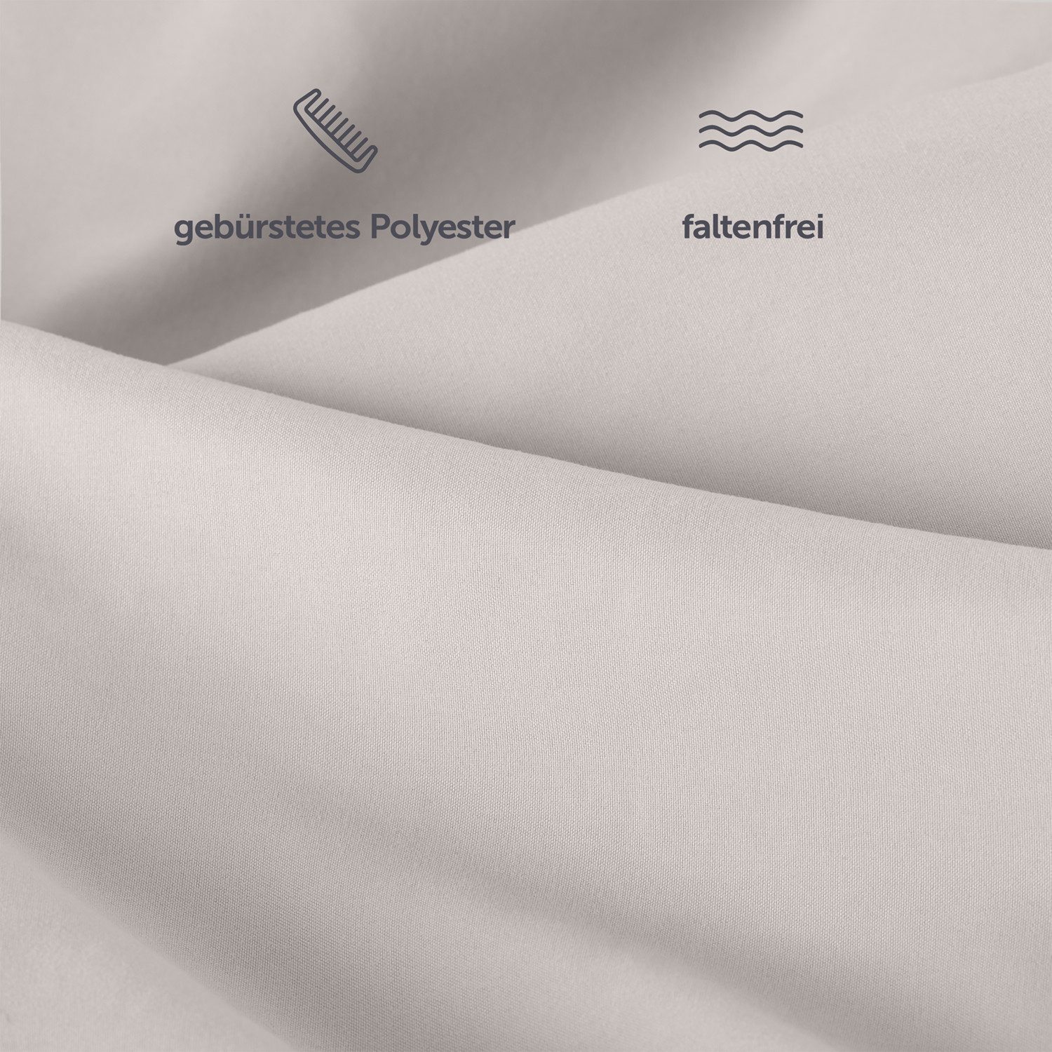 Blumtal Bettlaken Pflegeleichtes Betttuch, Gummizug: ohne, aus weichem, gebürstetem Mikrofaser-Gewebe ohne Gummizug