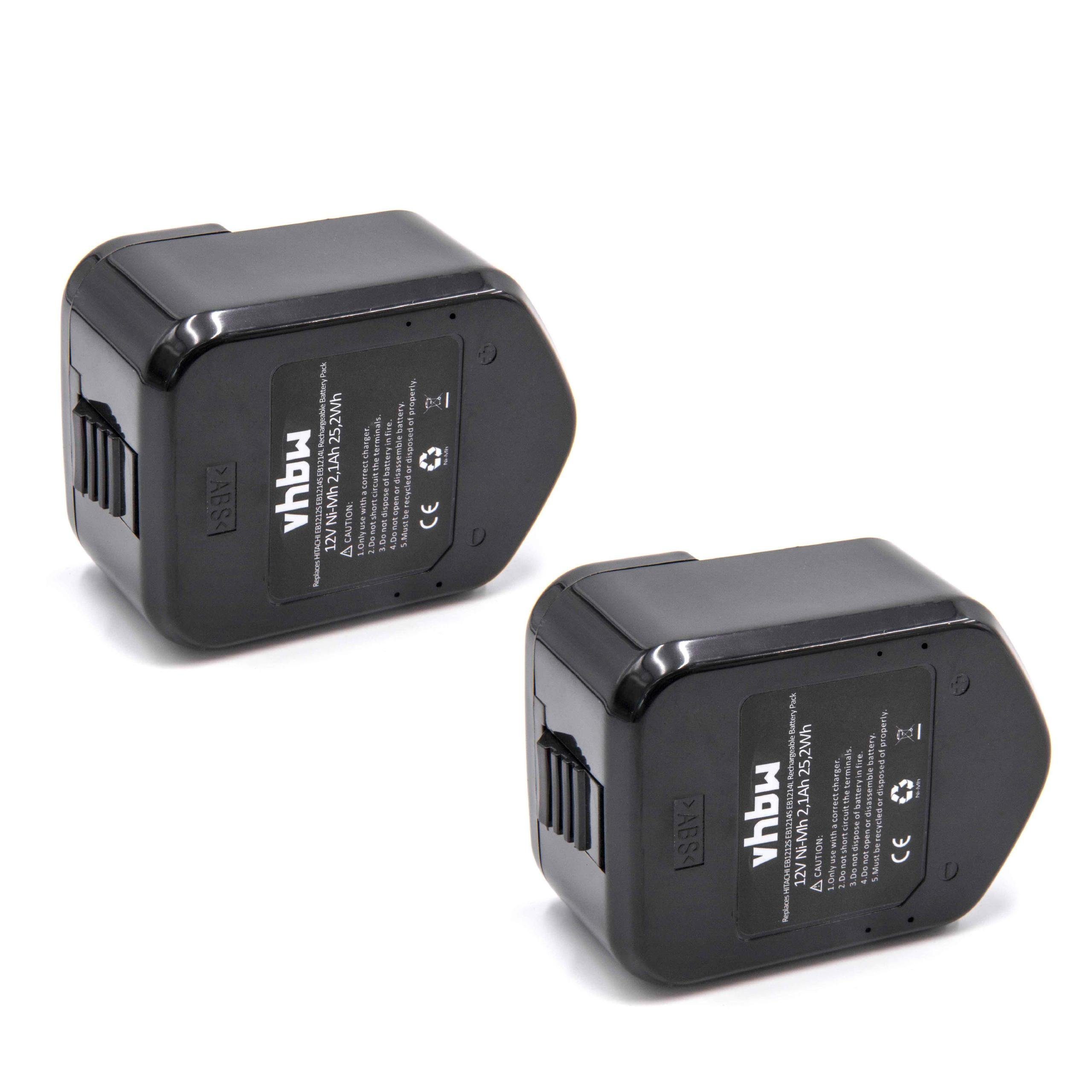 Akku 2100 mAh Ersatz vhbw für 320608, 320387, 320606, 320686, 320386, 320388, Hitachi